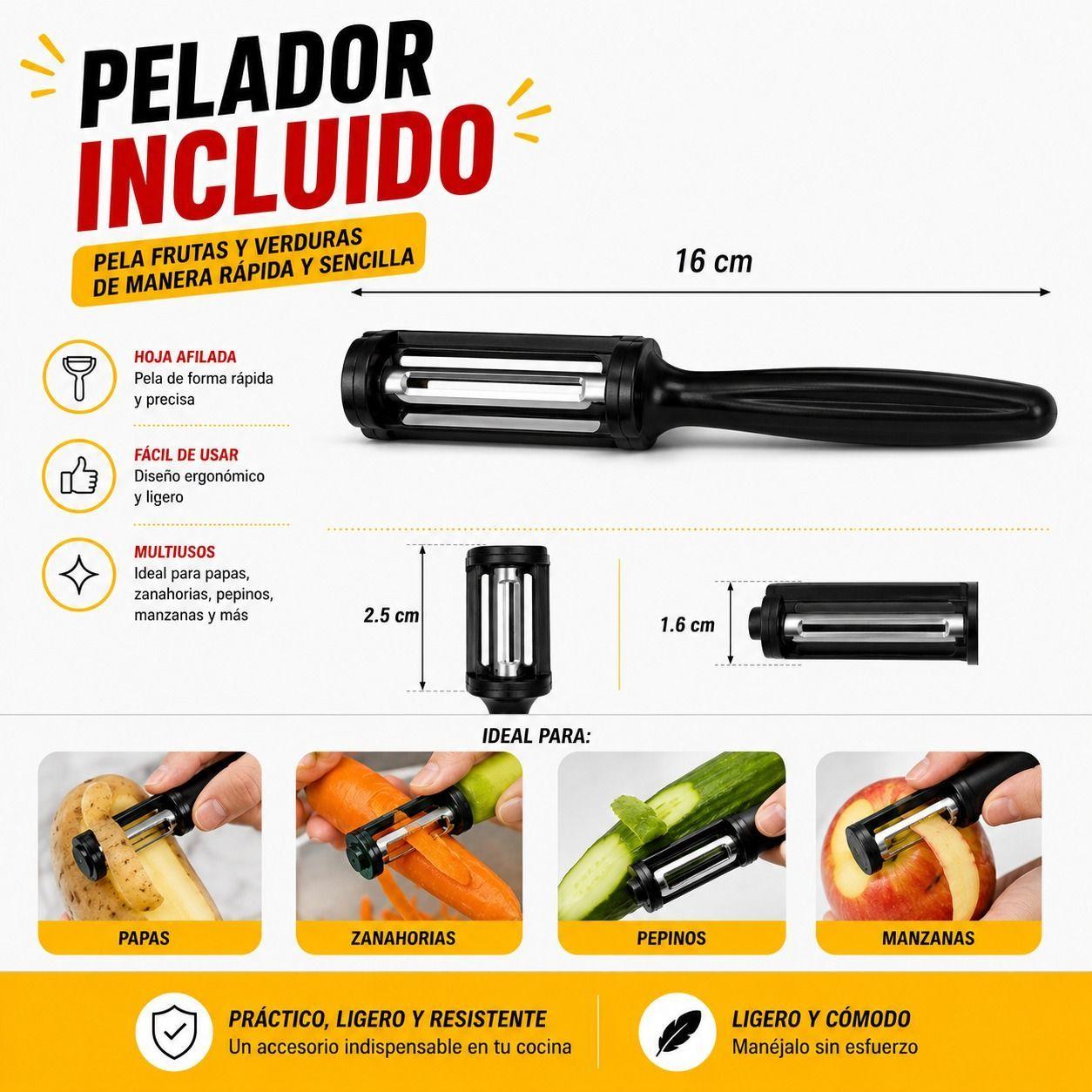 Juego de Cuchillos de Cocina Acero Inoxidable 8 Piezas Precision Rendimiento y Versatilidad-8