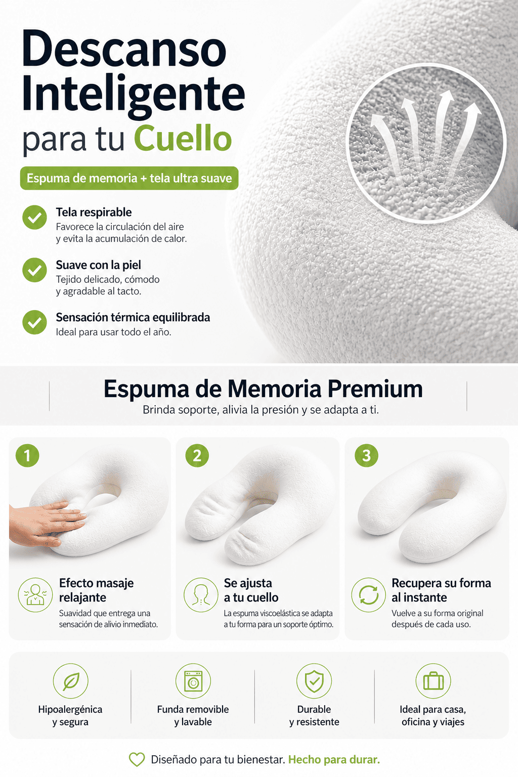 Masajeador Cervical Inteligente con Terapia de Calor Relajacion al Instante-2