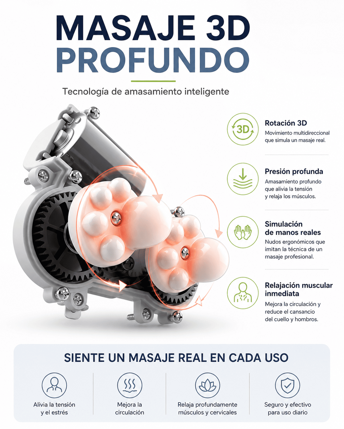 Masajeador Cervical Inteligente con Terapia de Calor Relajacion al Instante-4