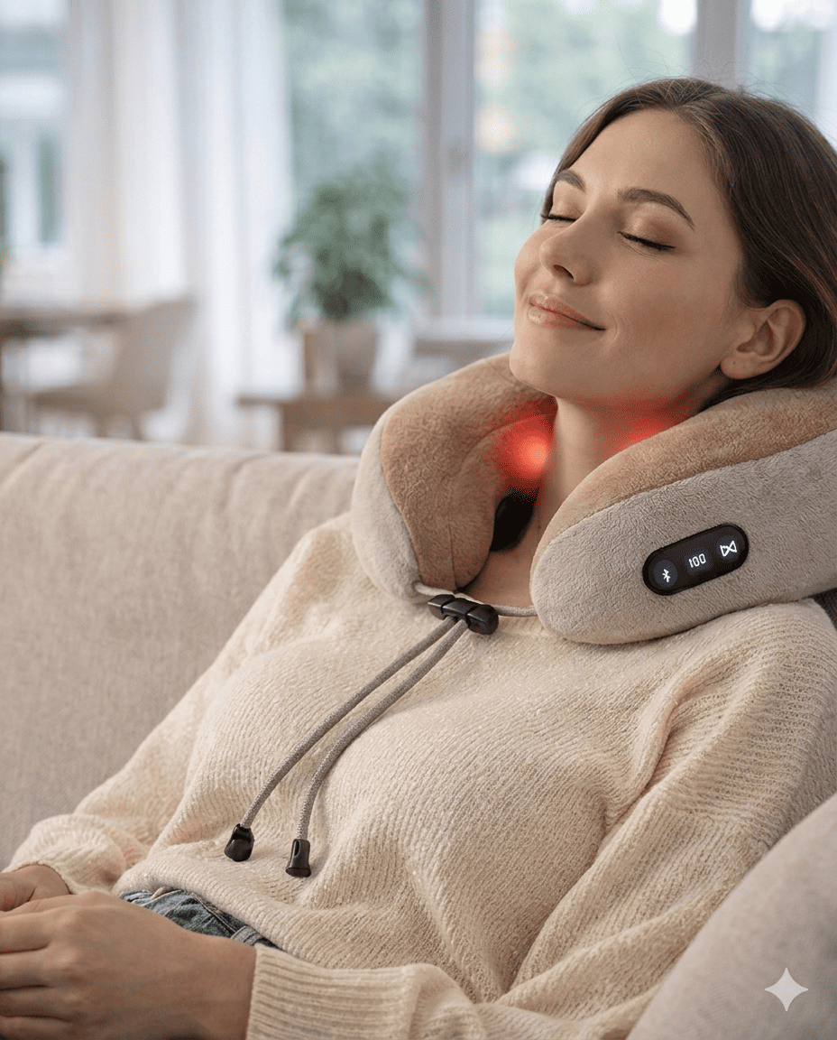 Masajeador Cervical Inteligente con Terapia de Calor Relajacion al Instante-6