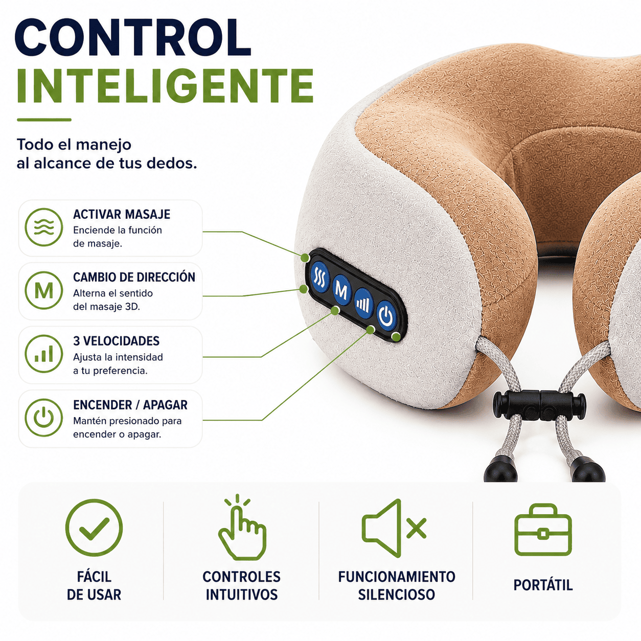Masajeador Cervical Inteligente con Terapia de Calor Relajacion al Instante-5