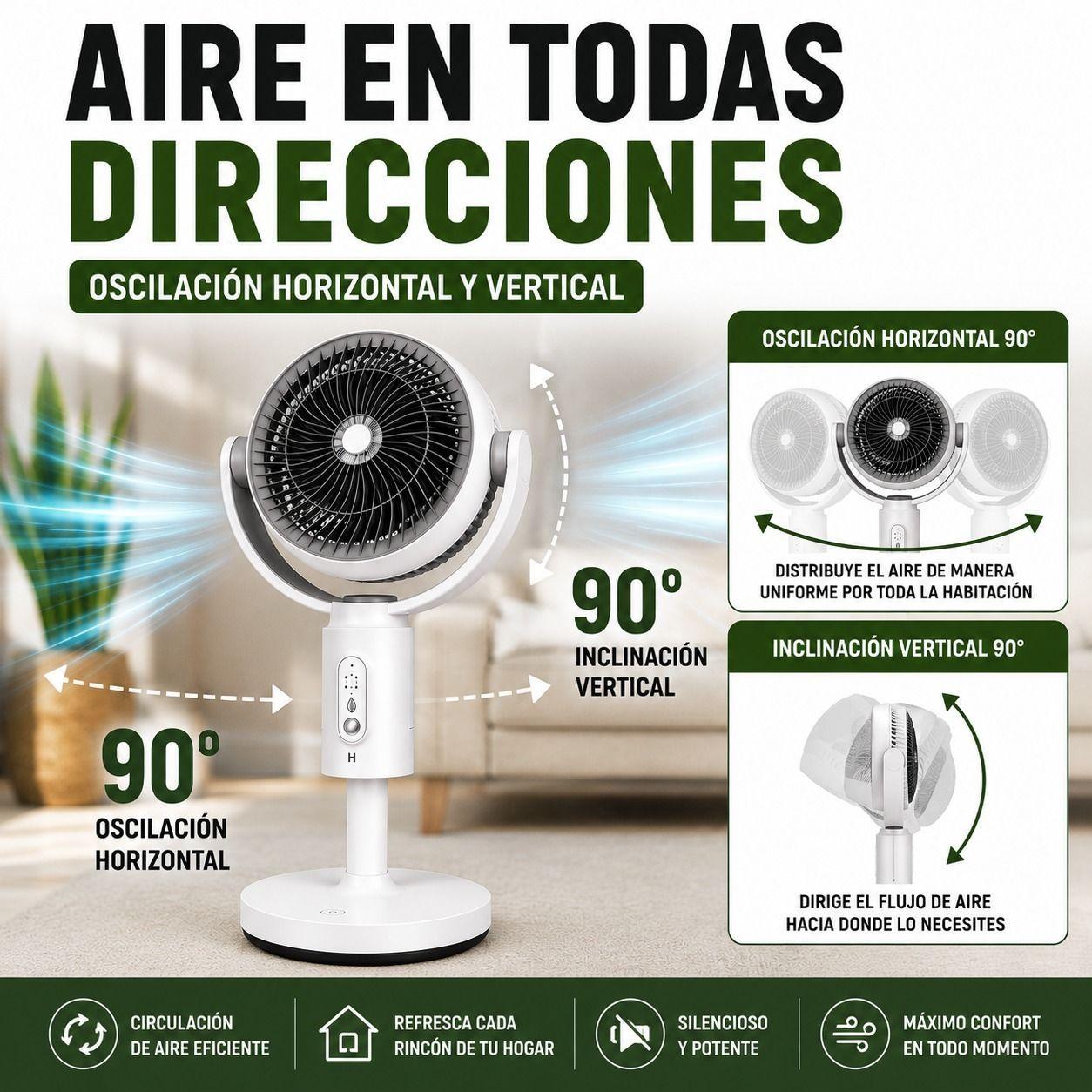 Ventilador Circulador de Aire 3 en 1 con Control Remoto-3