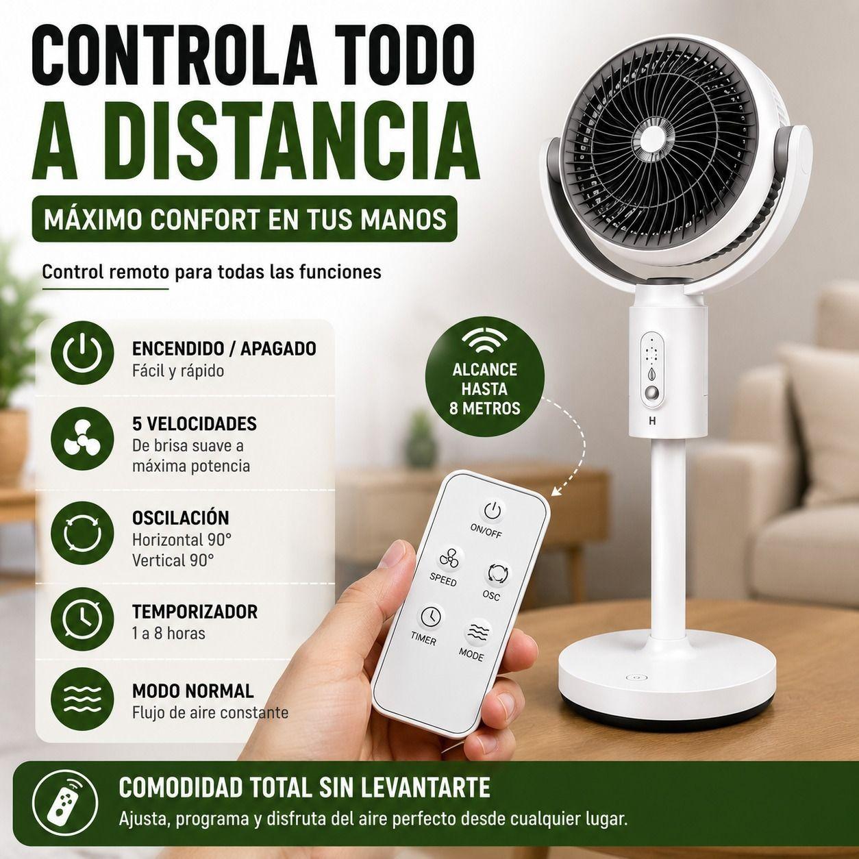 Ventilador Circulador de Aire 3 en 1 con Control Remoto-4