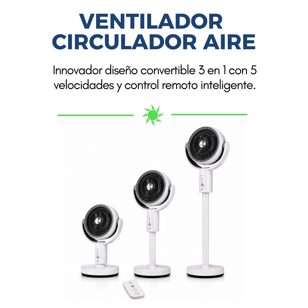 Ventilador Circulador de Aire 3 en 1 con Control Remoto-9