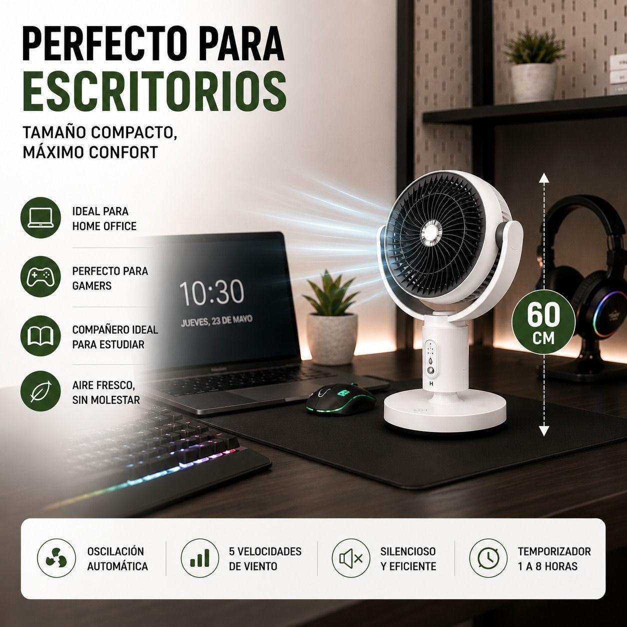 Ventilador Circulador de Aire 3 en 1 con Control Remoto-7