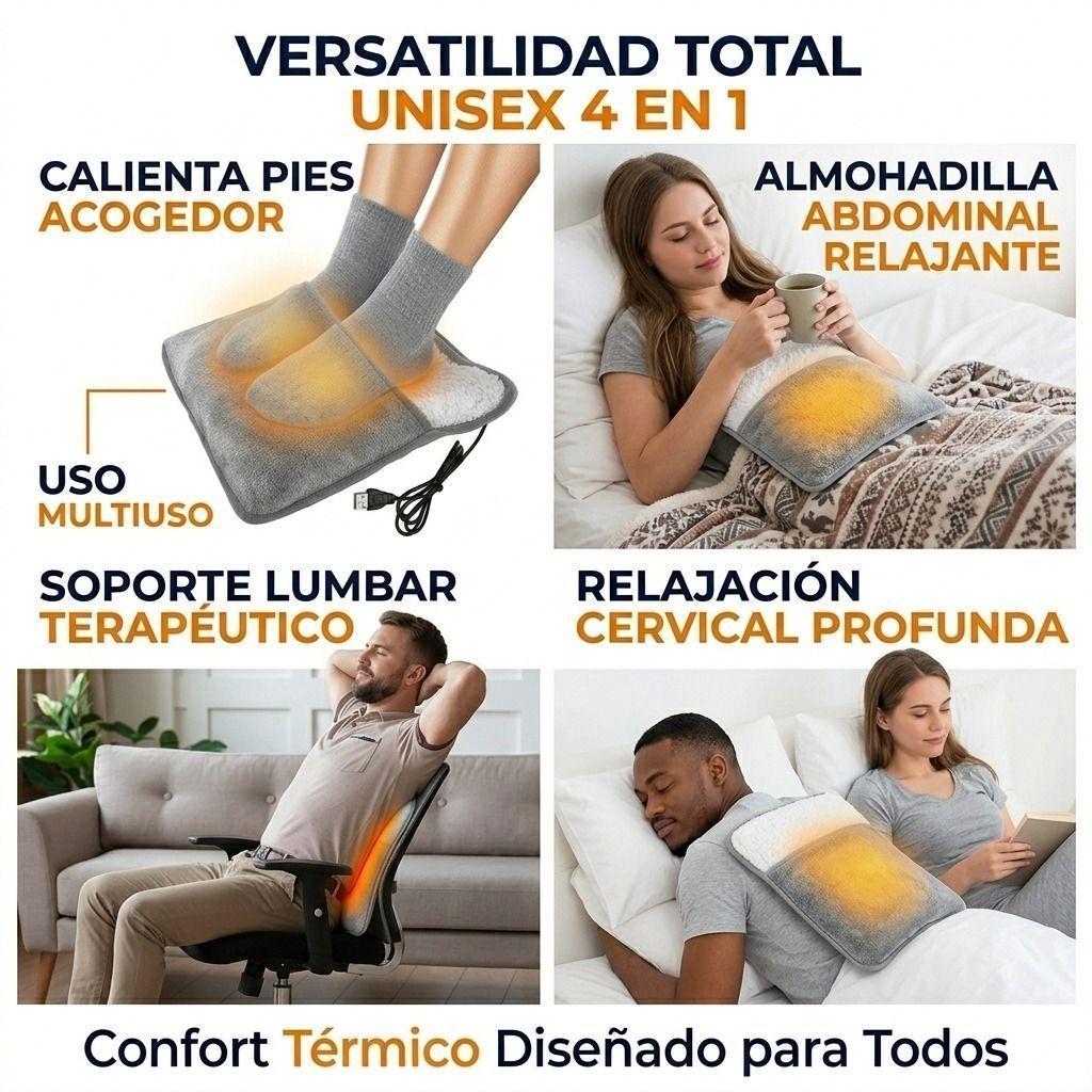 Calienta Pies y Almohadilla Termica USB Premium Confort Instantaneo 4 en 1-5