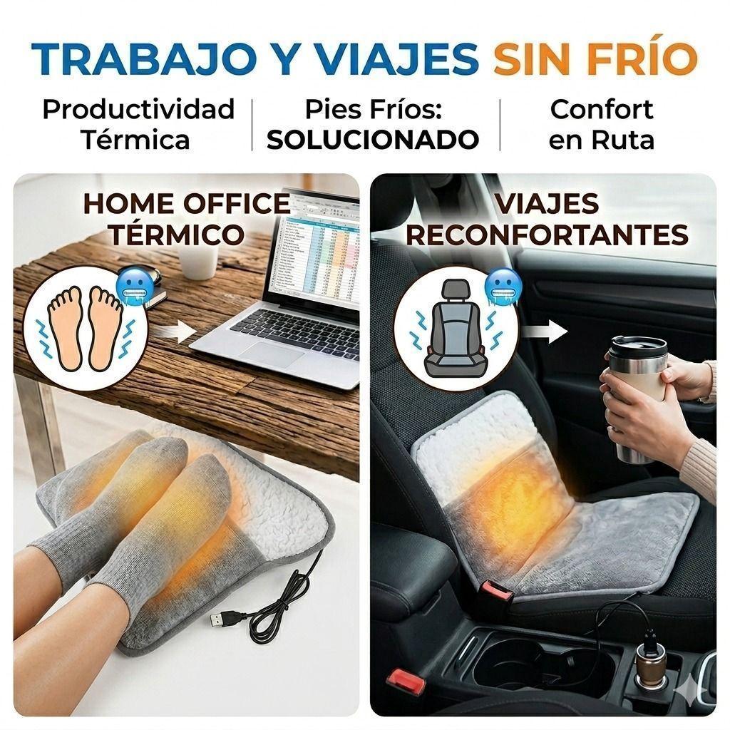 Calienta Pies y Almohadilla Termica USB Premium Confort Instantaneo 4 en 1-7