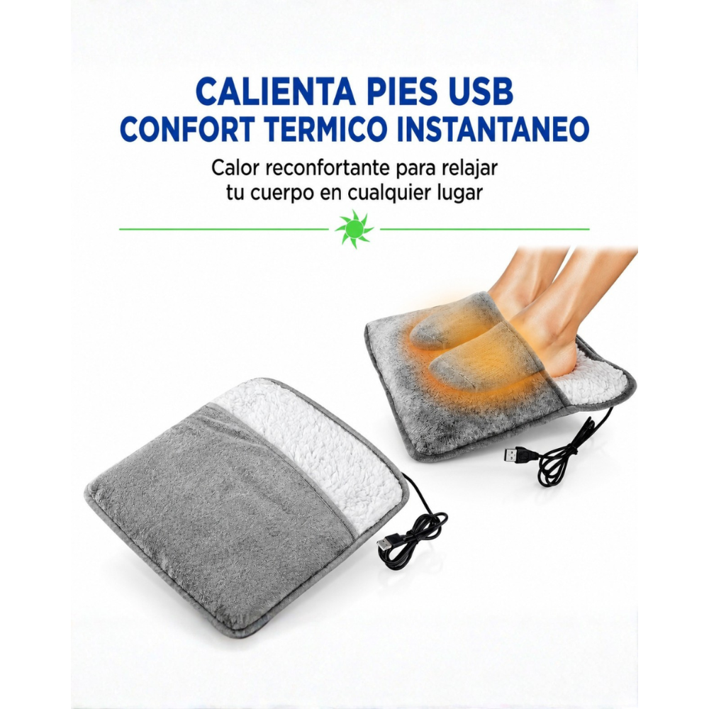 Calienta Pies y Almohadilla Termica USB Premium Confort Instantaneo 4 en 1-9