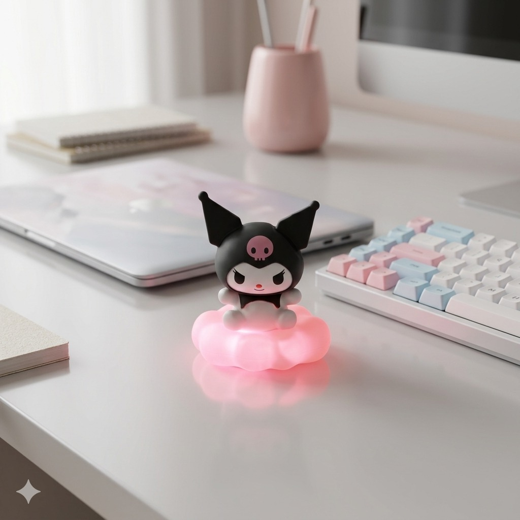 Mini Lampara Led Sanrio Kawaii Luz Nocturna Coleccionable-3
