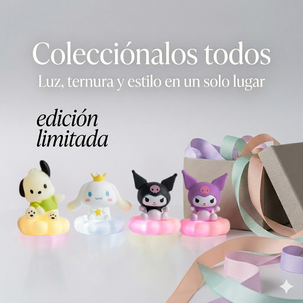 Mini Lampara Led Sanrio Kawaii Luz Nocturna Coleccionable-4