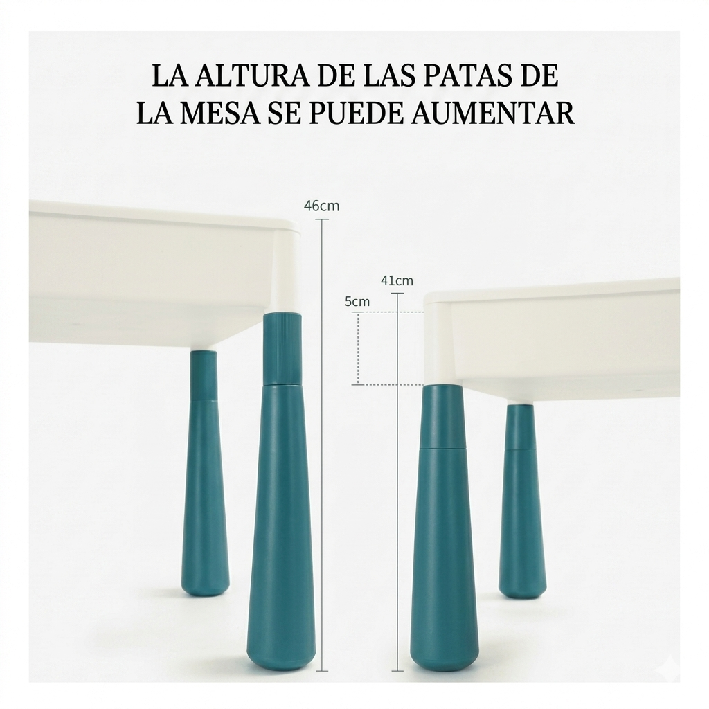 SET Mesa Didactica 6 en 1 Creatividad Construccion y Aprendizaje 197 Piezas-3