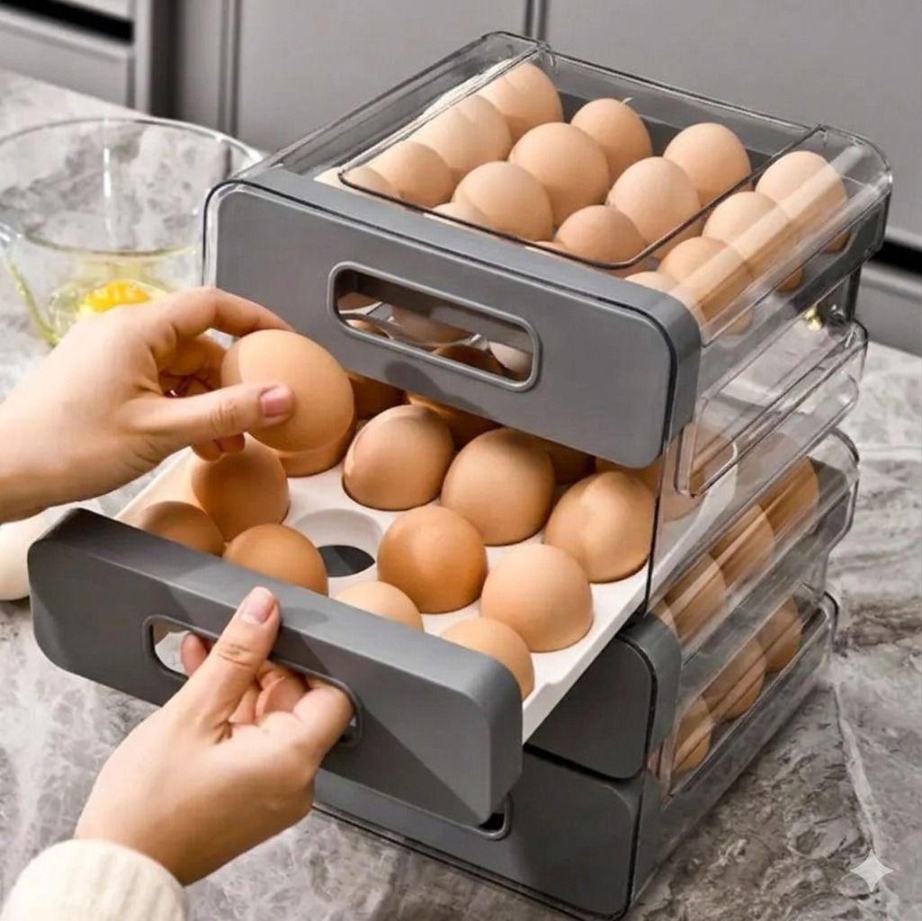 Organizador de Huevos Premium Maximiza el Espacio de tu Cocina-4
