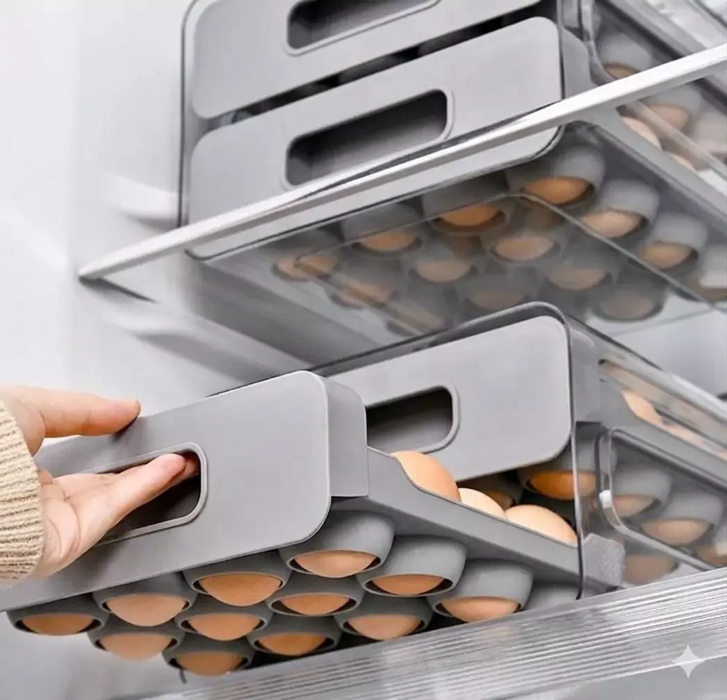 Organizador de Huevos Premium Maximiza el Espacio de tu Cocina-5