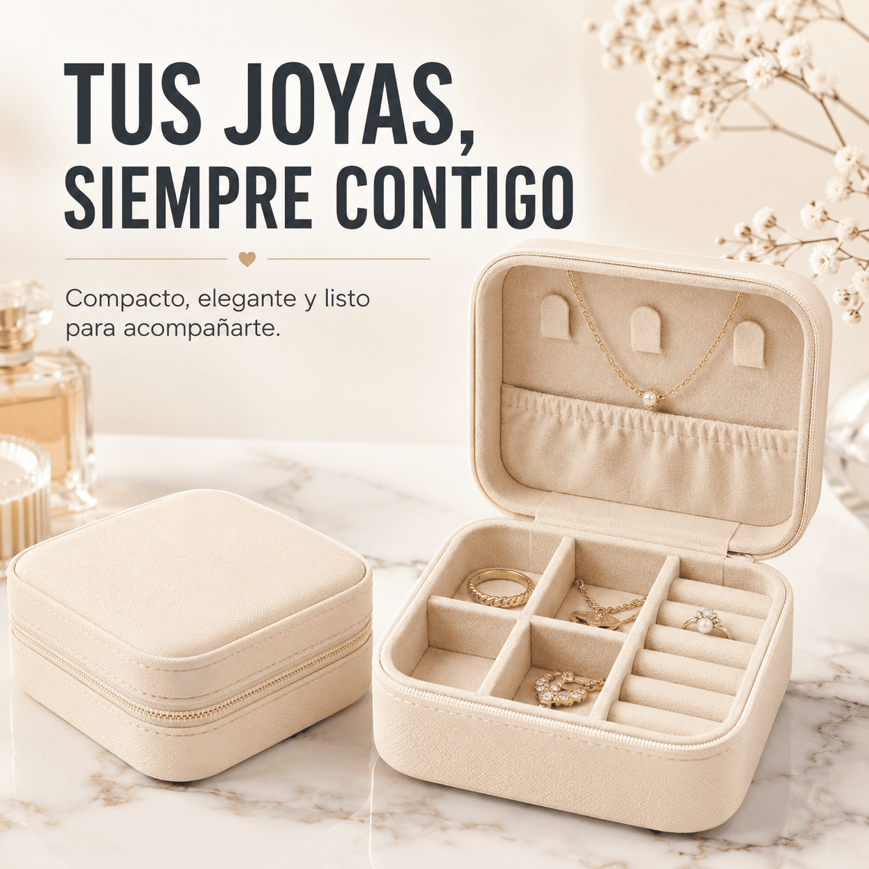 Mini Joyero Organizador Portatil Impermeable para Viaje-2