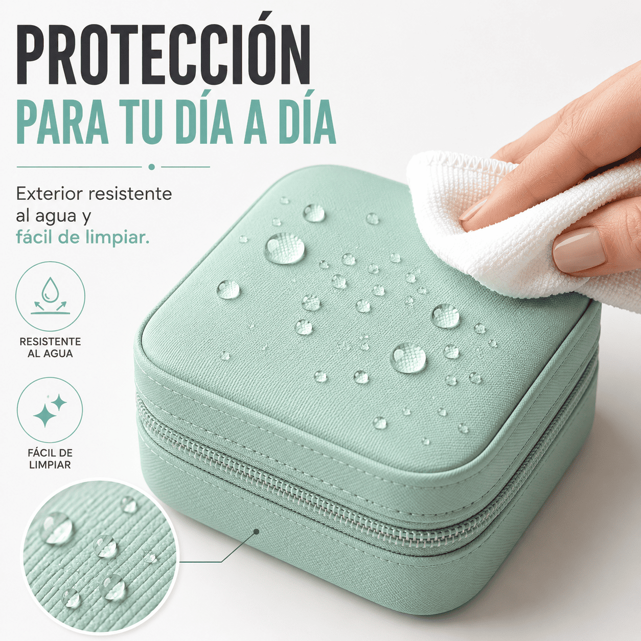 Mini Joyero Organizador Portatil Impermeable para Viaje-3