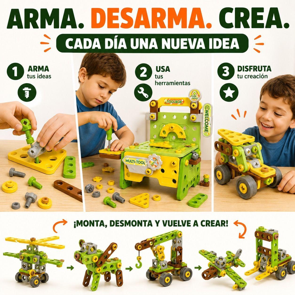 Banco de Herramientas Infantil 143 Piezas-4