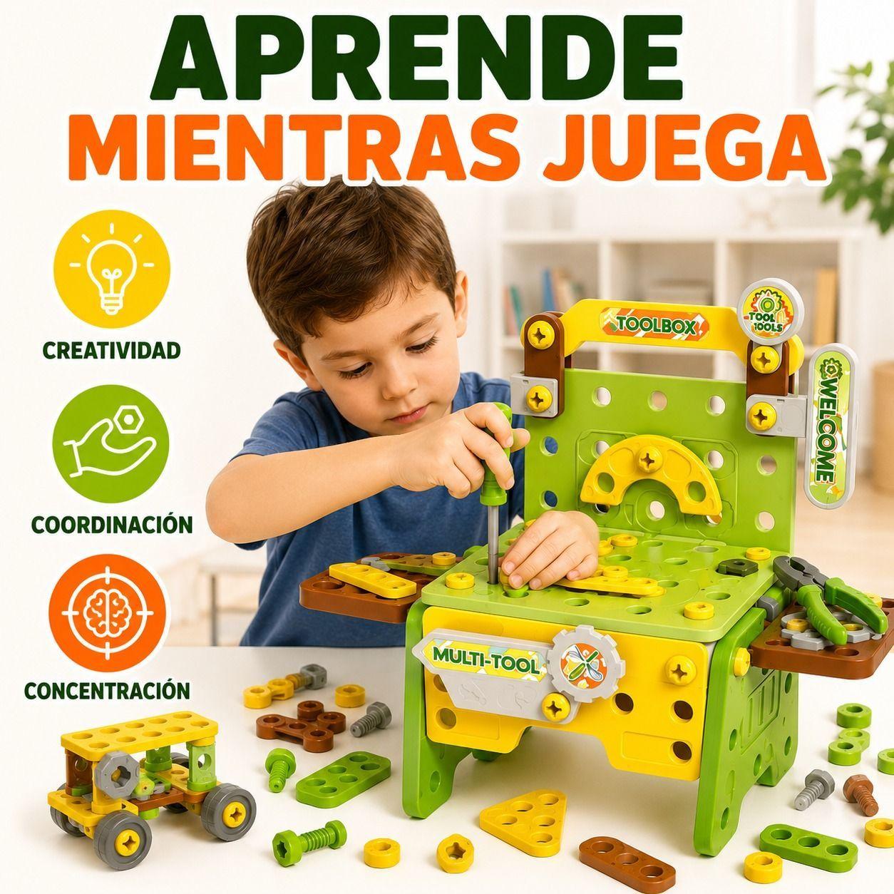 Banco de Herramientas Infantil 143 Piezas-5