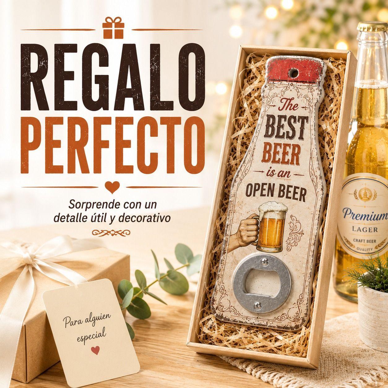 Destapador Decorativo Vintage de Madera Estilo Retro y Funcionalidad para tus Reuniones-4