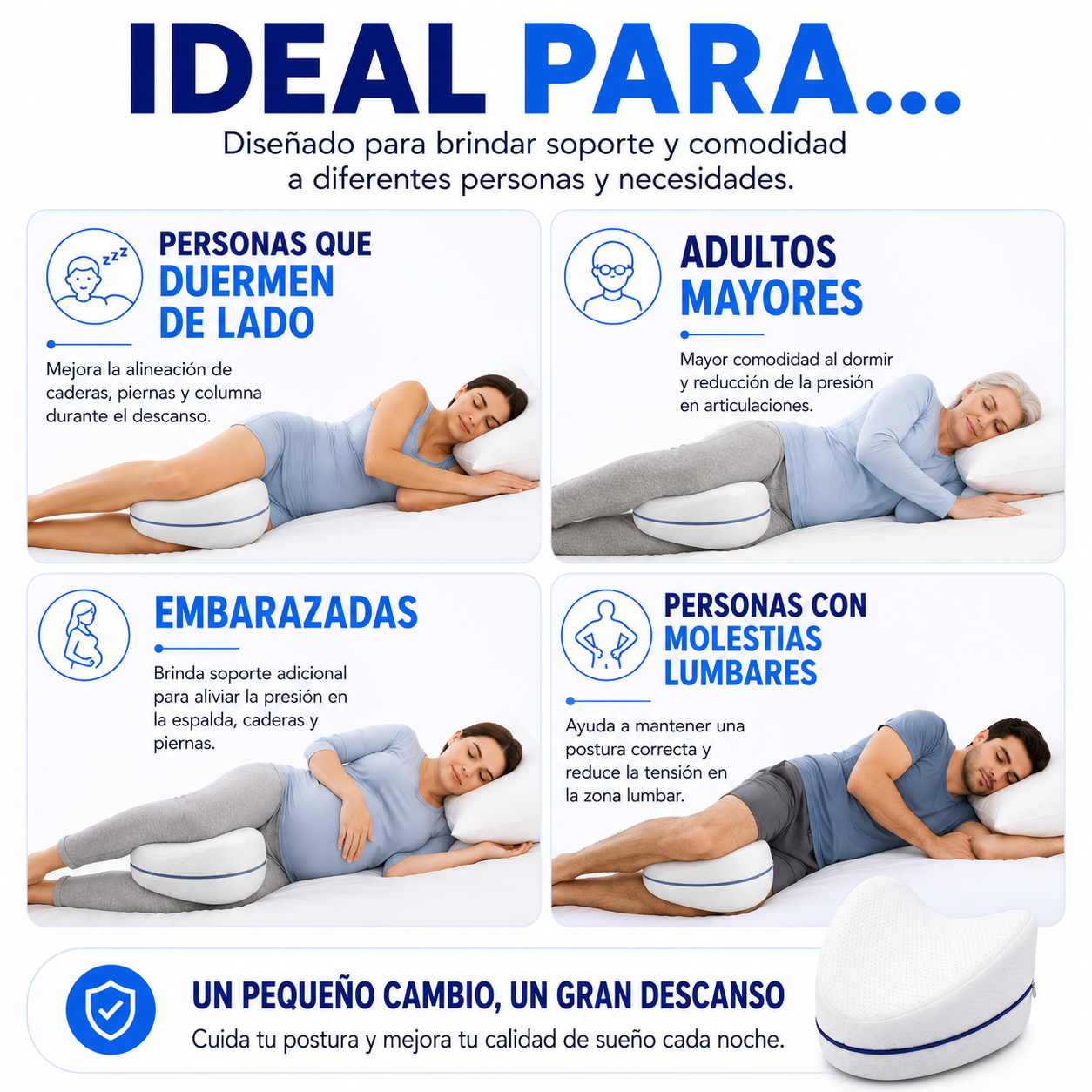 Cojin Ortopedico para Alivio de Espalda y Piernas-6