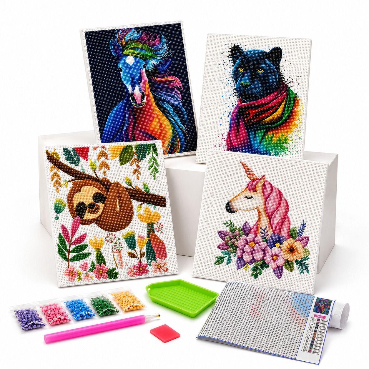 Kit Pintura Diamante 5D DIY 20x20 cm Transforma tu Tiempo en Brillo y Arte-0