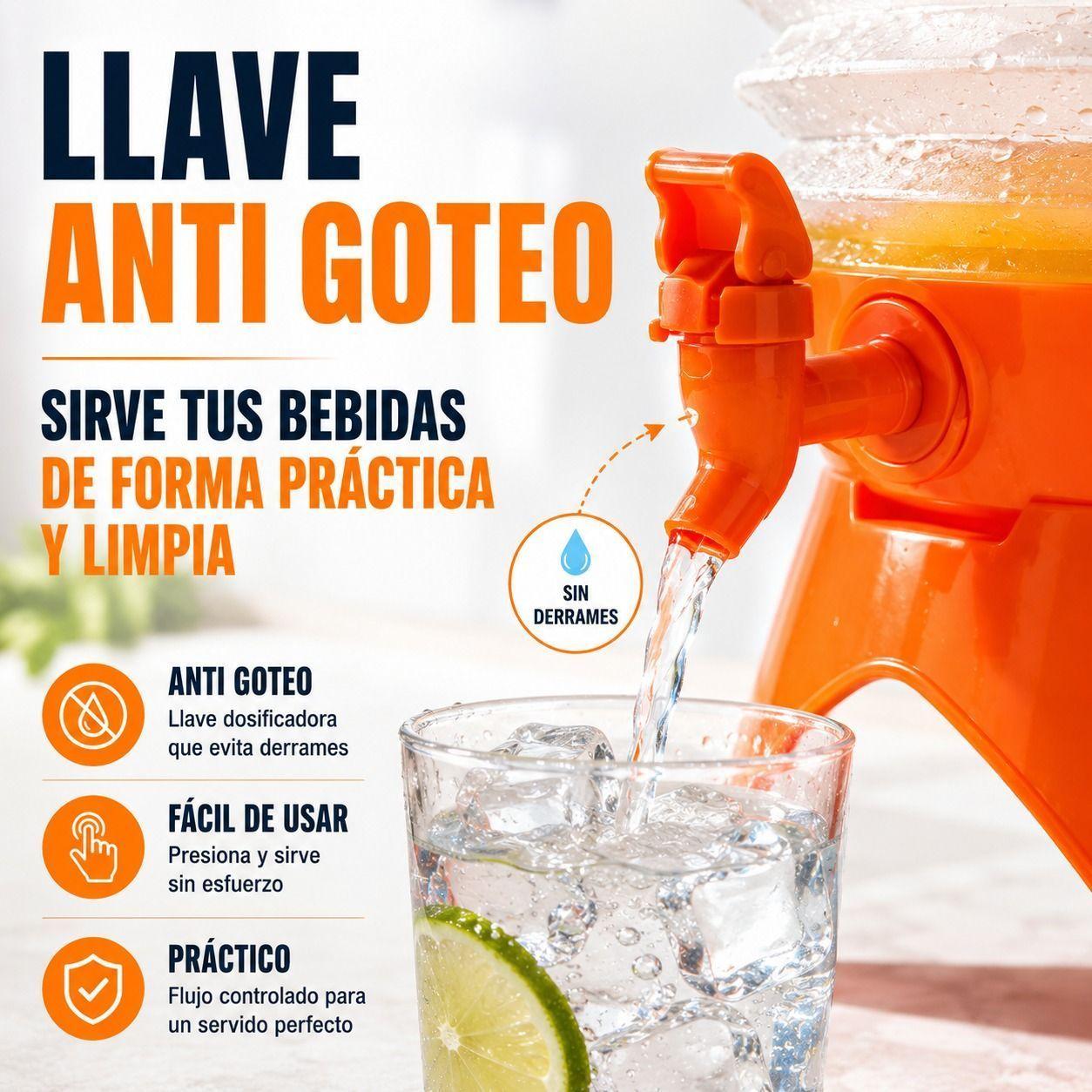 Dispensador de Bebidas Plegable 3.5L Confort Portatil y Base Elevada-6