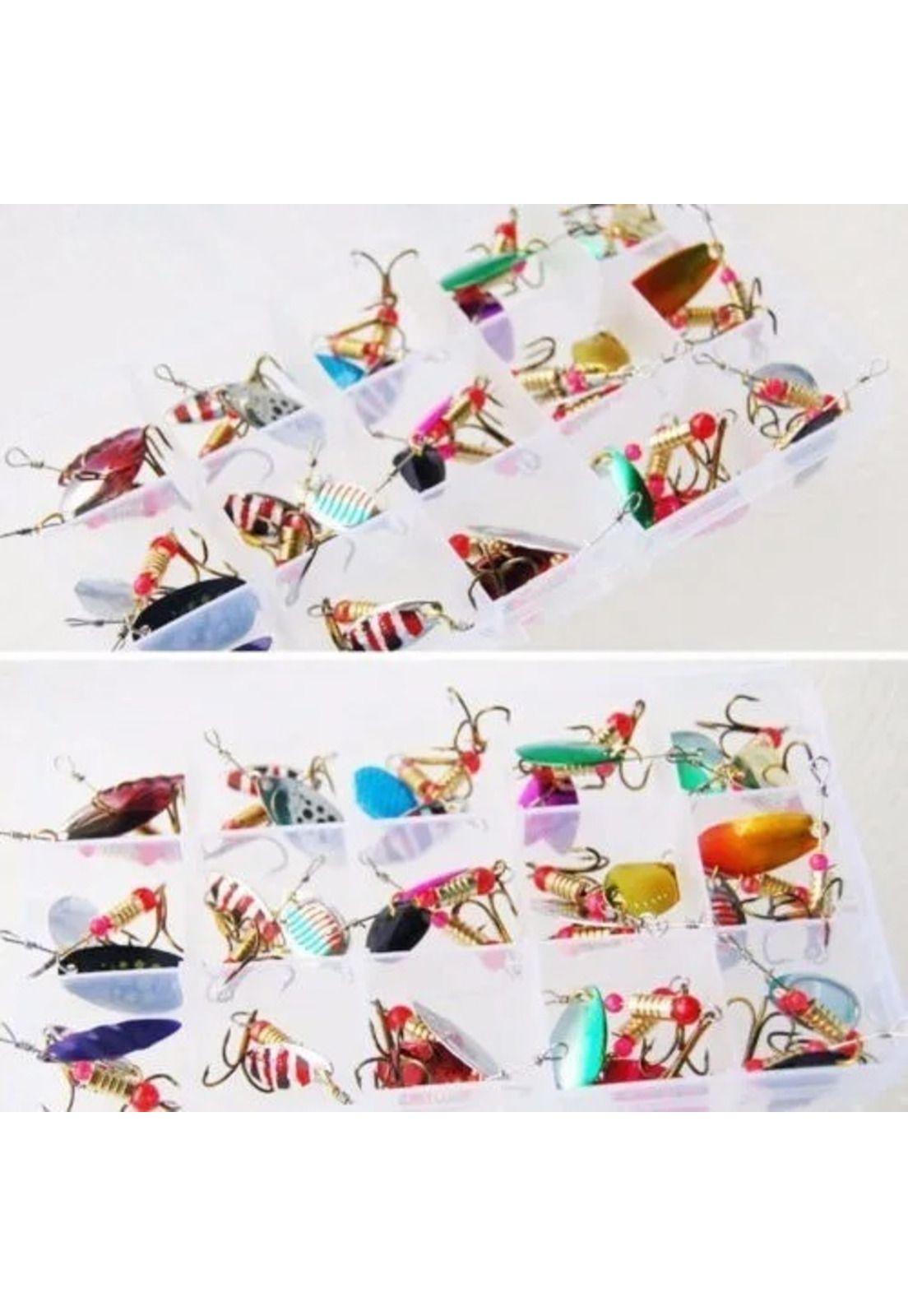 Set De 30 Señuelo De Pesca Cuchara Río Y Lago-3