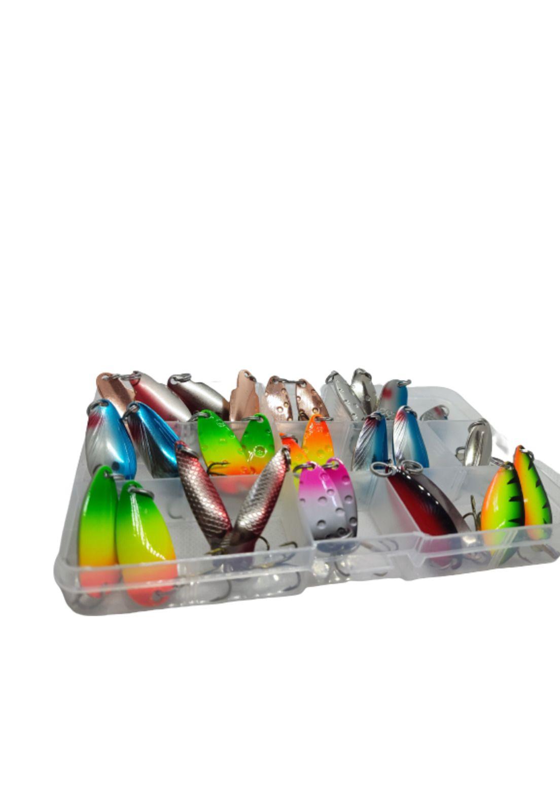 Set De 30 Señuelo De Pesca Cuchara Río Y Lago-4