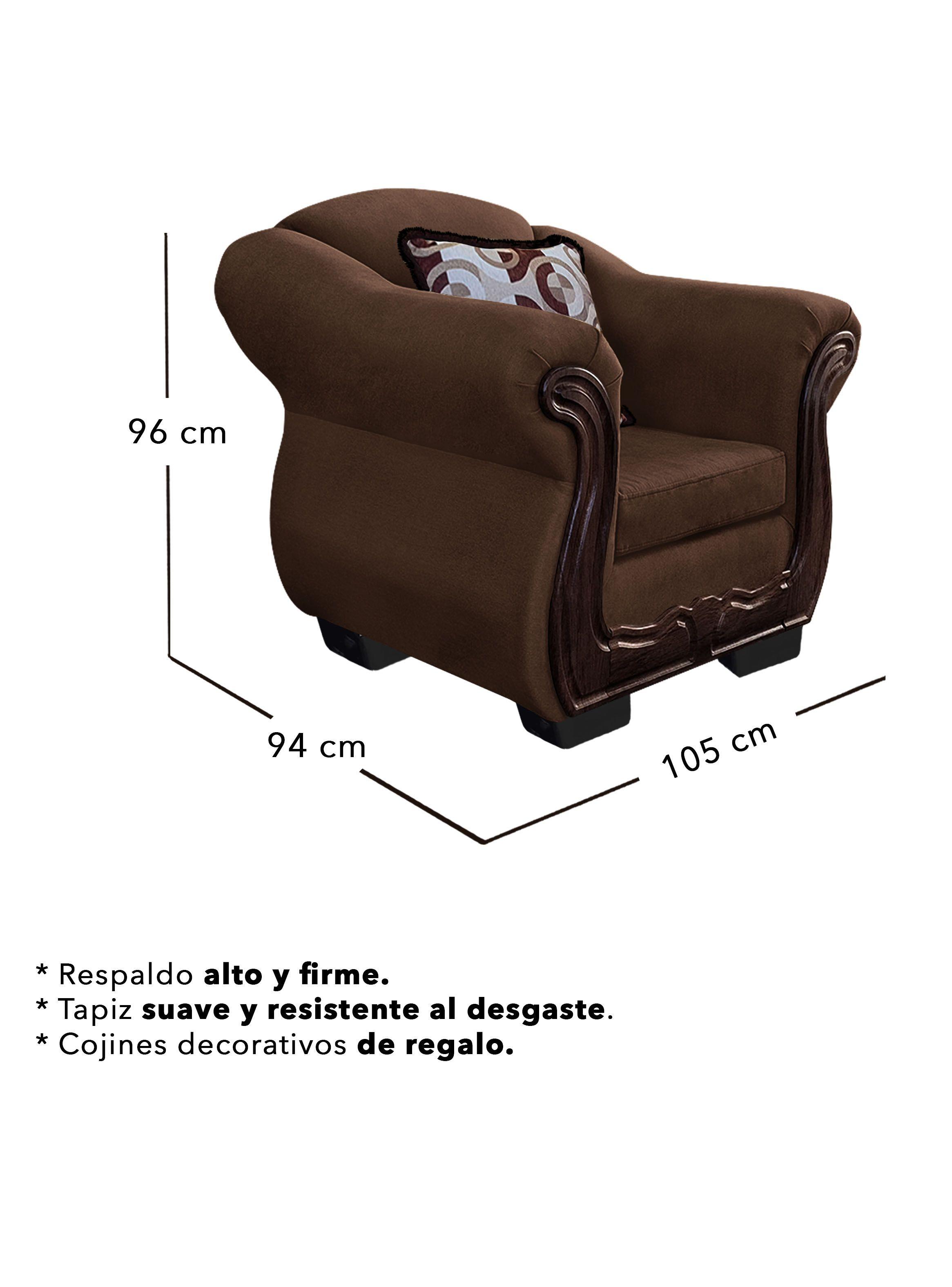 Living Con Resorte Estructural 8 Cuerpos Búfalo 4+3+1 Chenille -4
