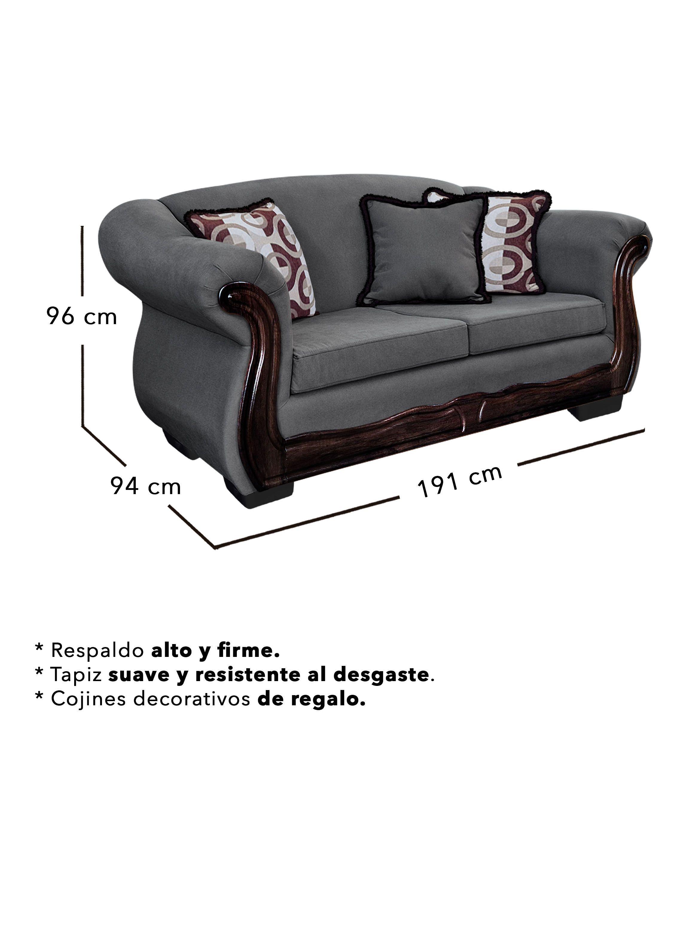 Living Con Resorte Estructural 8 Cuerpos Búfalo 4+3+1 Chenille -3