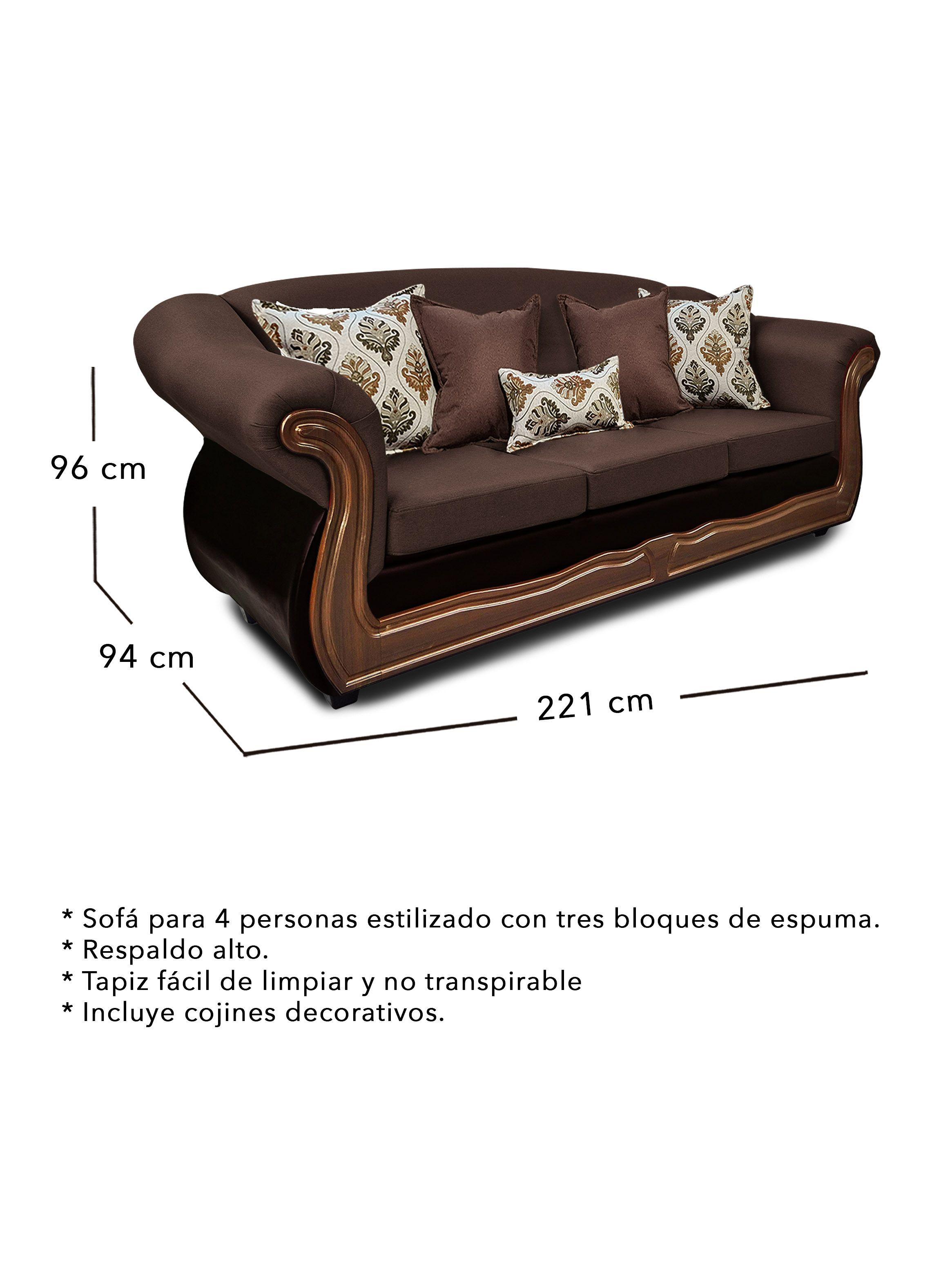 Living 4+1+1 Grand Búfalo Mixto PU + Chenille X-2