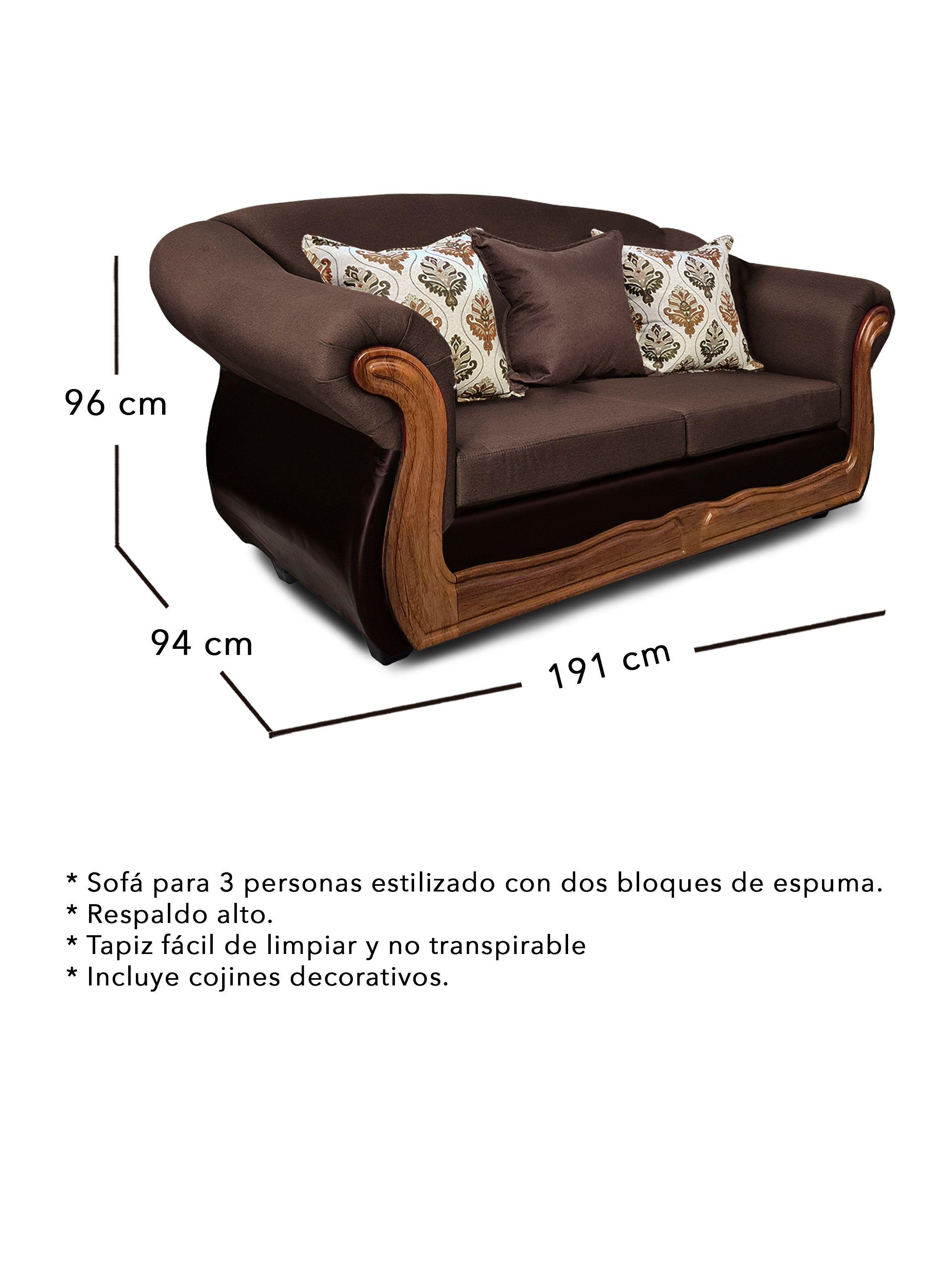 Living 3+1+1 Grand Búfalo Mixto PU + Chenille X-2