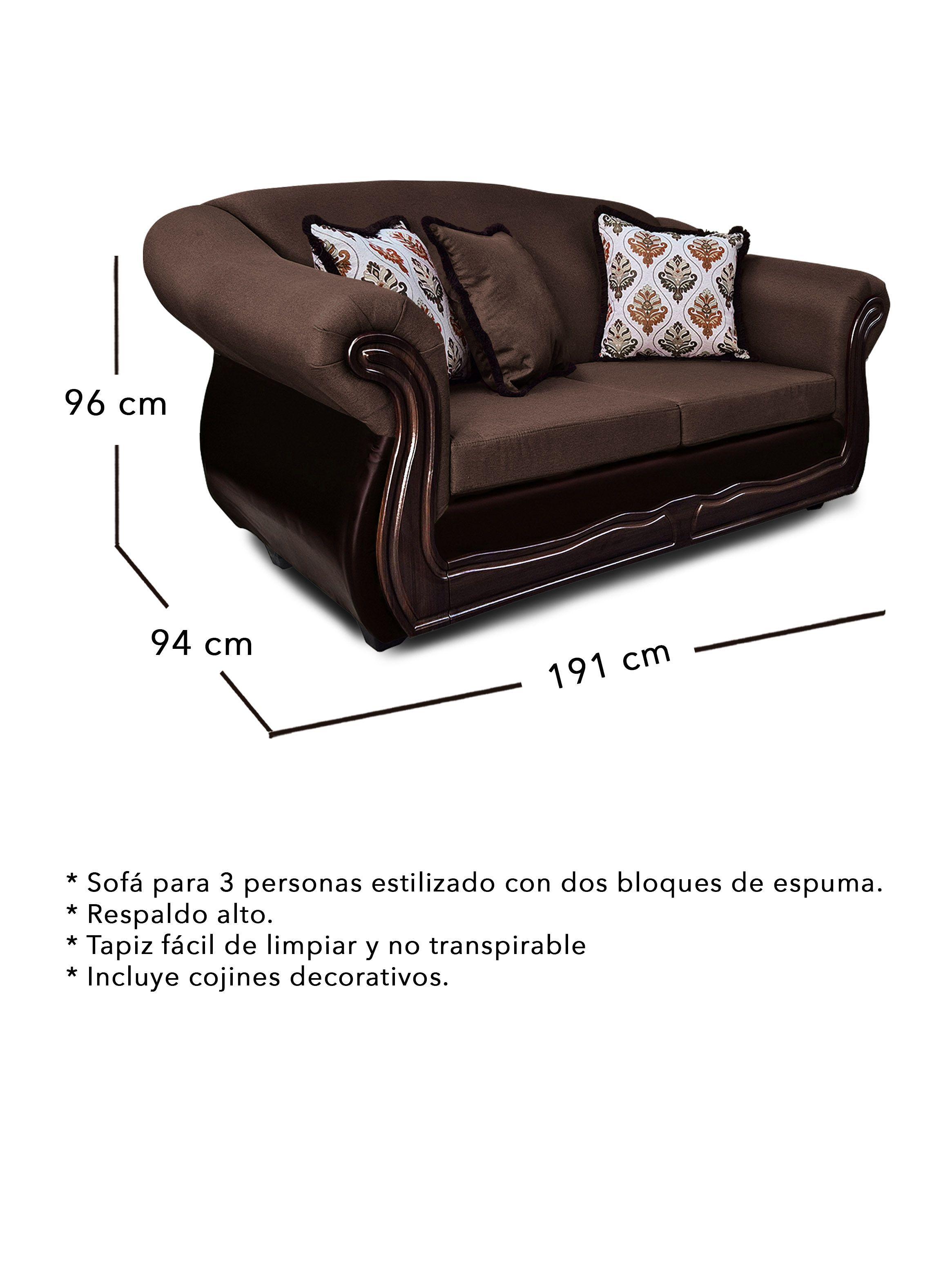 Living 3+1+1 Grand Búfalo Mixto PU + Chenille -2