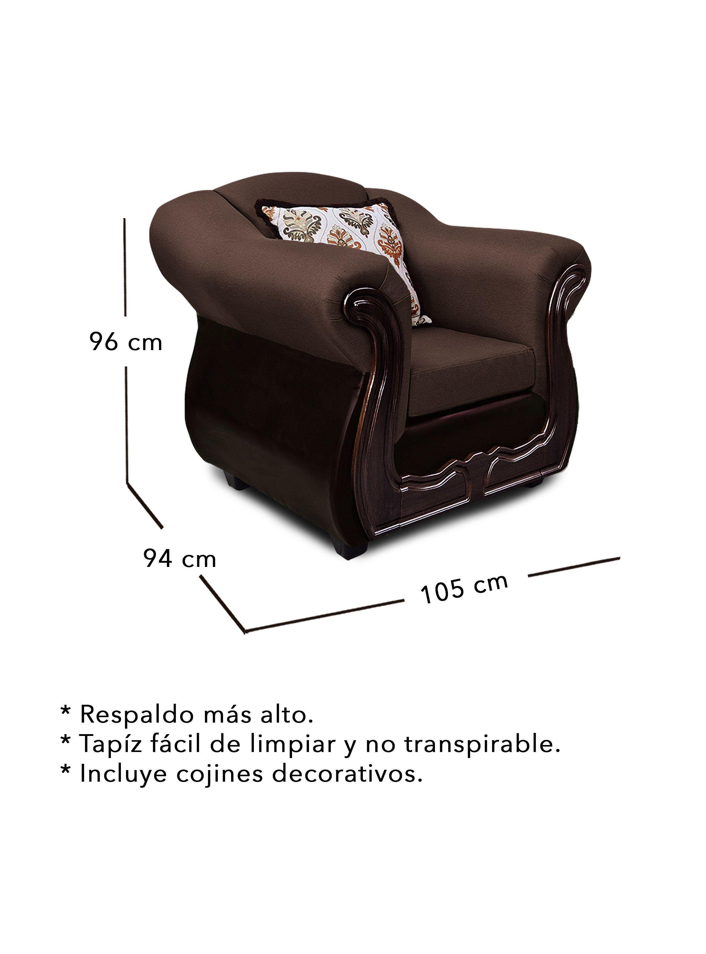 Living 3+1+1 Grand Búfalo Mixto PU + Chenille -3