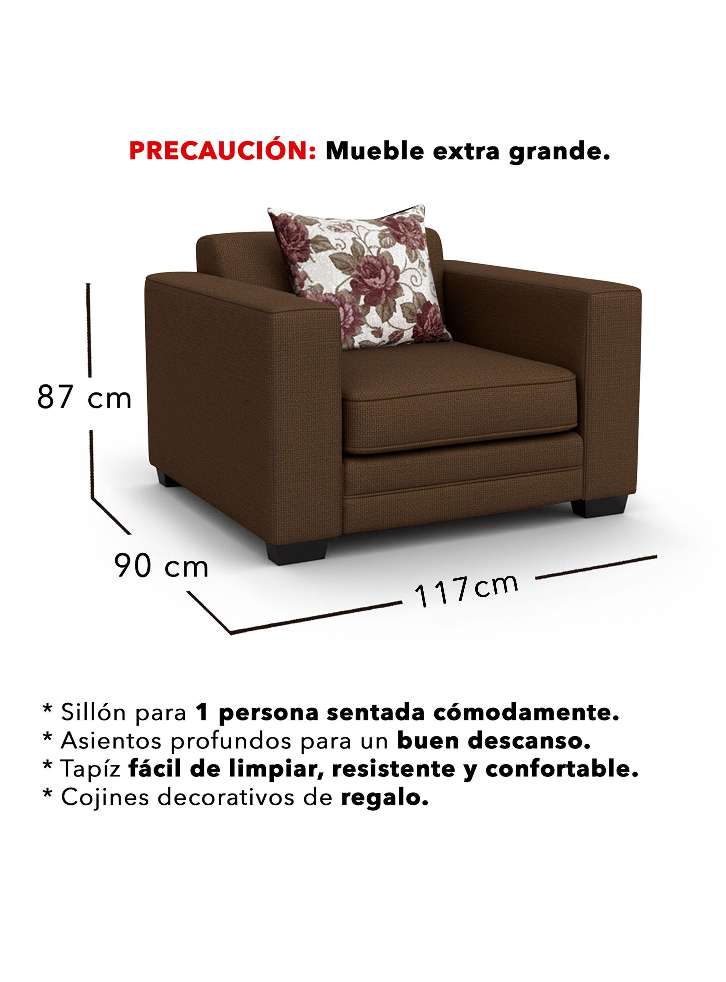 Living 9 Cuerpos 4+3+1+1 XL Con Resorte Estructural Palazzo Chenille-4