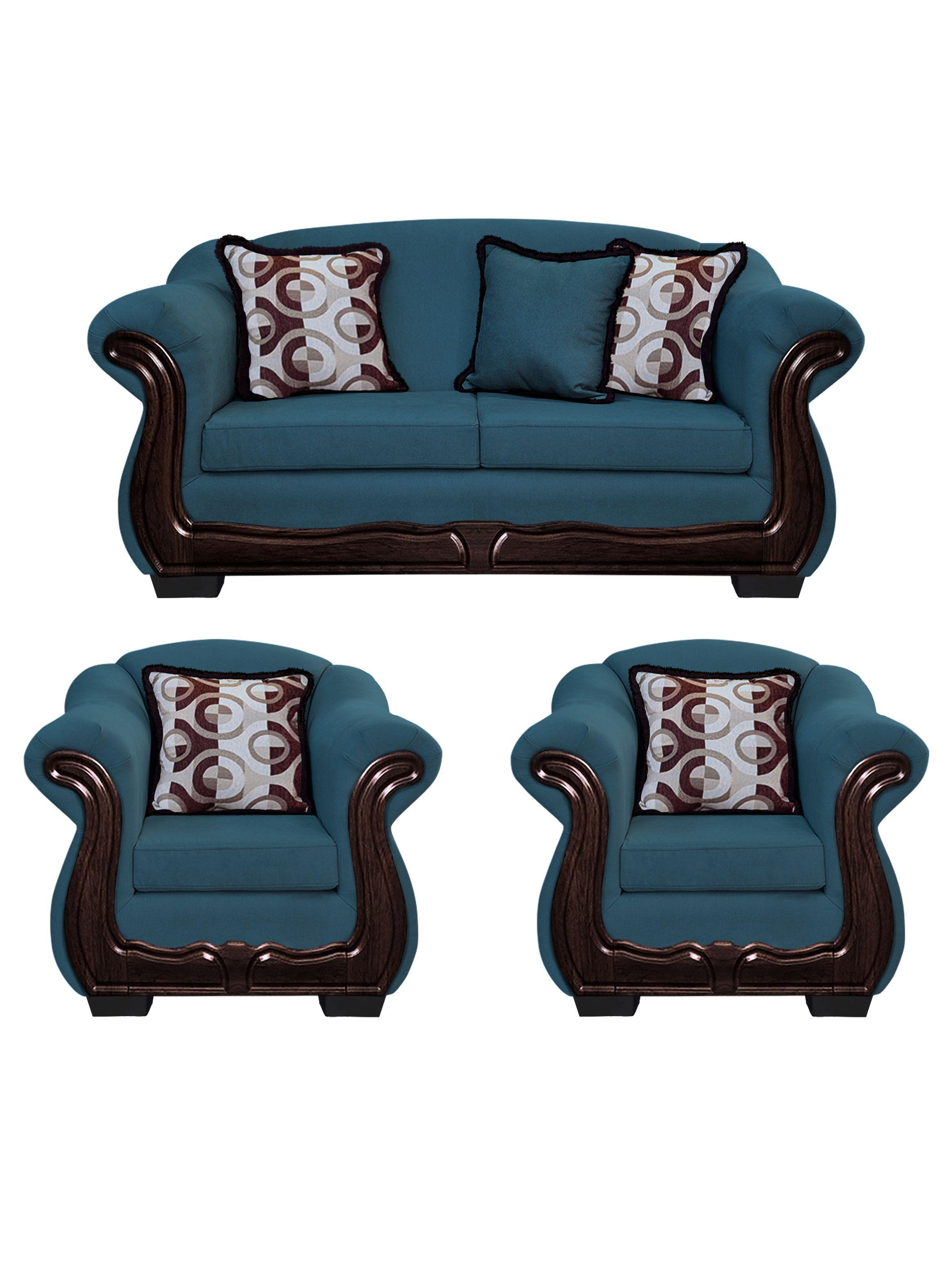 Living Con Resorte Estructural 5 Cuerpos Búfalo 3+1+1 Chenille-0