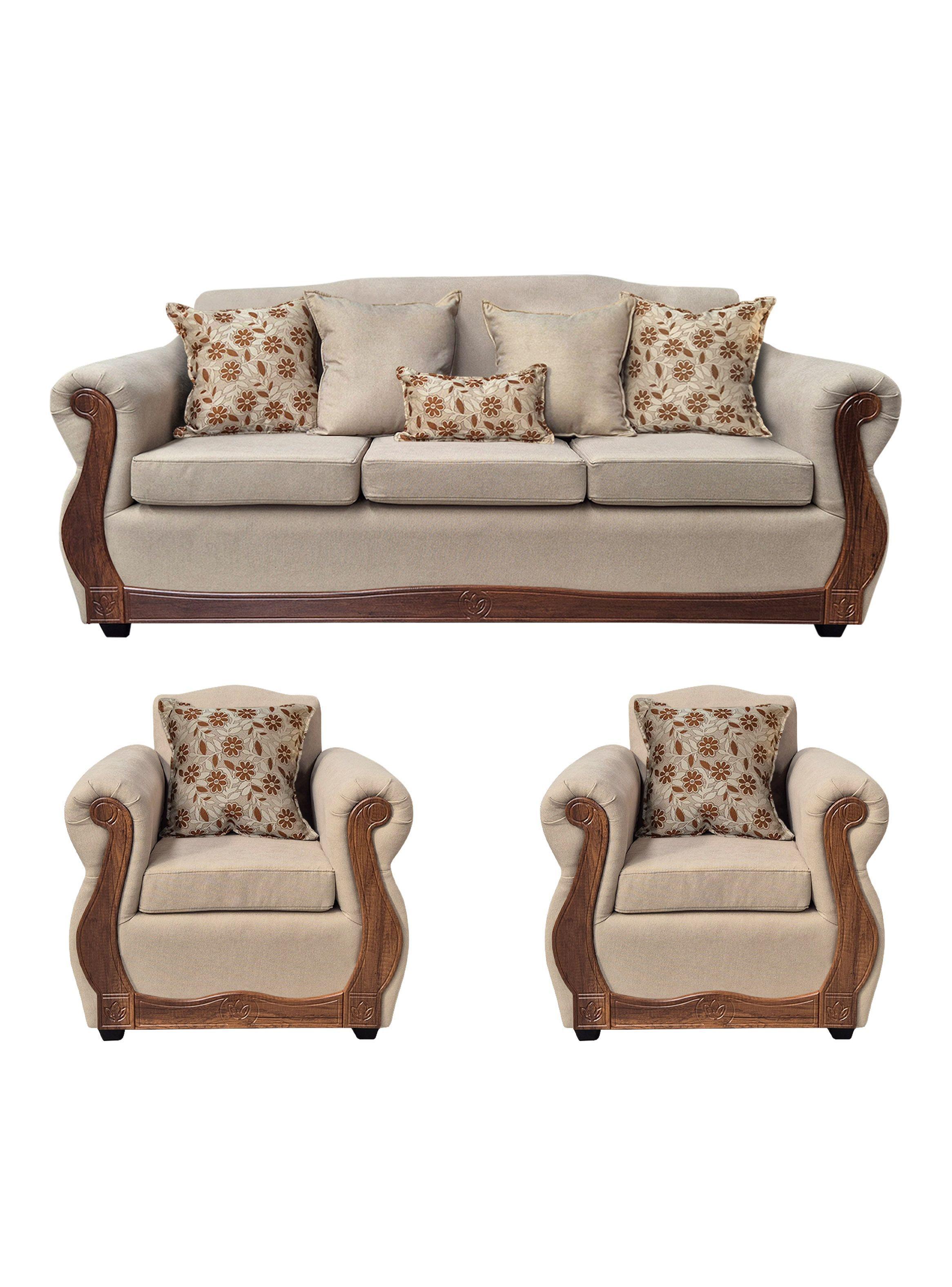 Living Con Resorte Estructural 6 Cuerpos 4+1+1 Gran Santi Chenille X-0