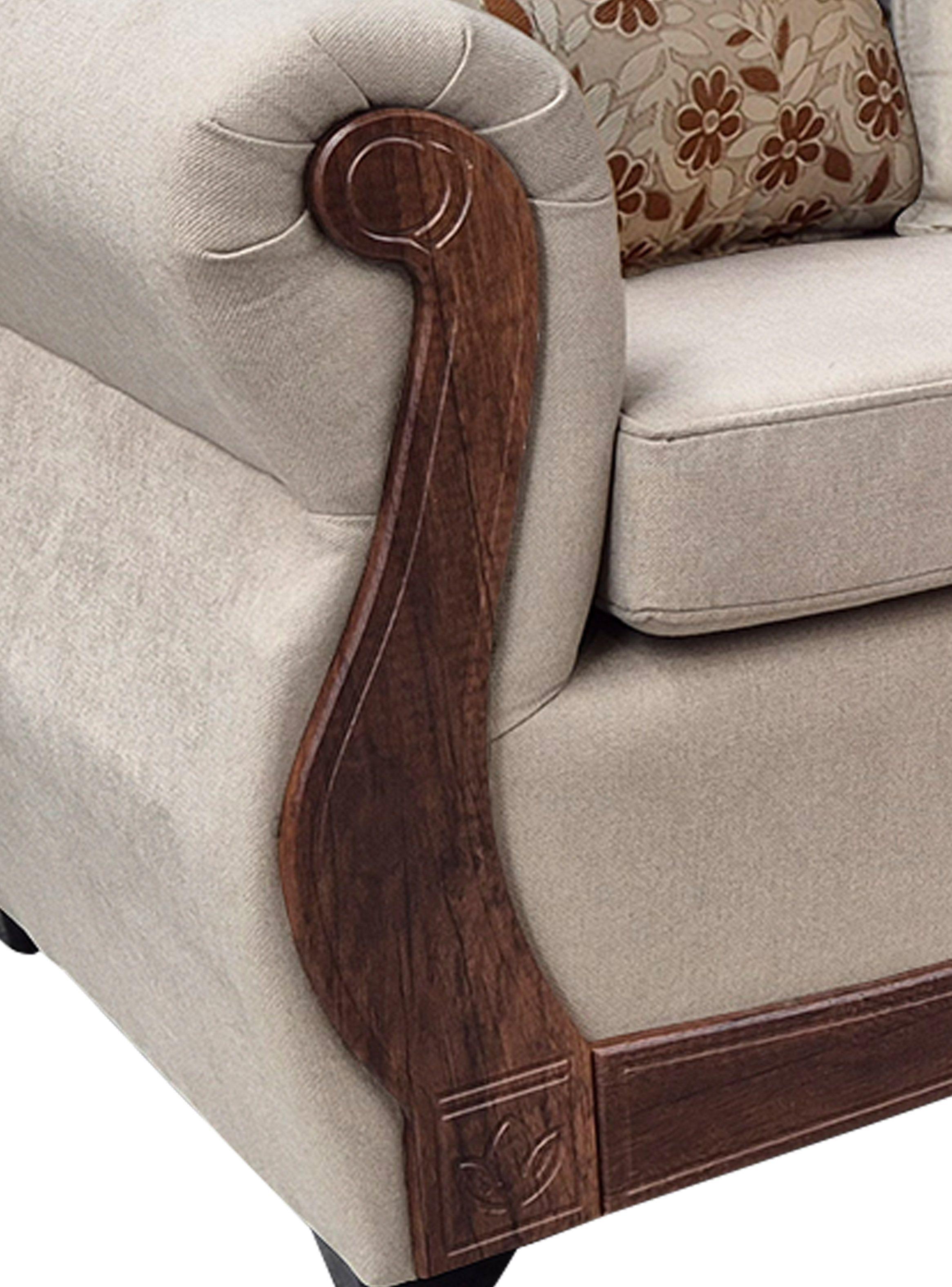 Living Con Resorte Estructural 6 Cuerpos 4+1+1 Gran Santi Chenille X-1