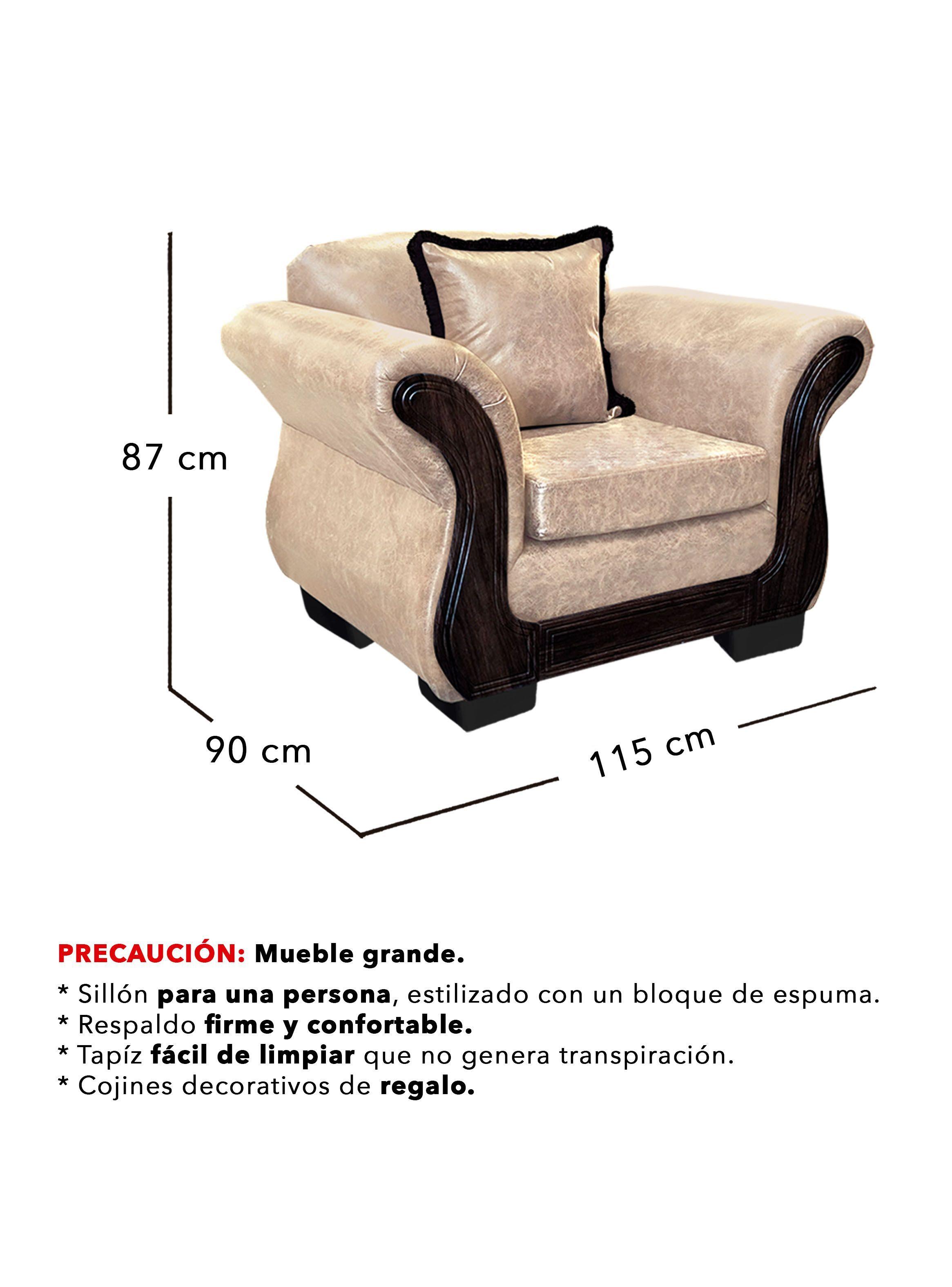 Living Con Resorte Estructural 8 Cuerpos 4+3+1 Finis Envejecido  -4
