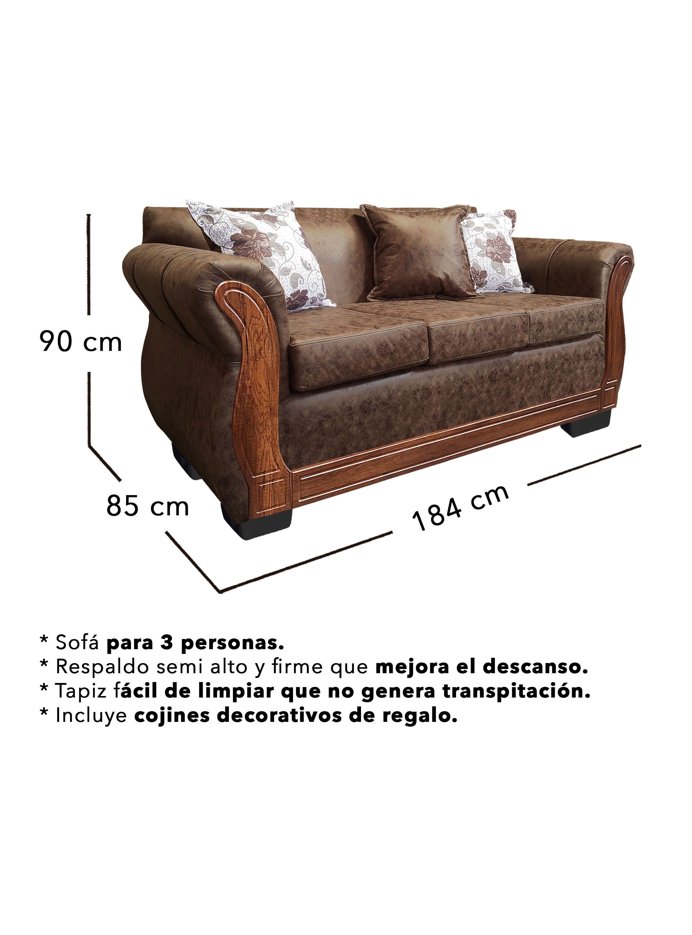 Living Con Resorte Estructural 6 Cuerpos 3+2+1 Lisbon Envejecido X-2