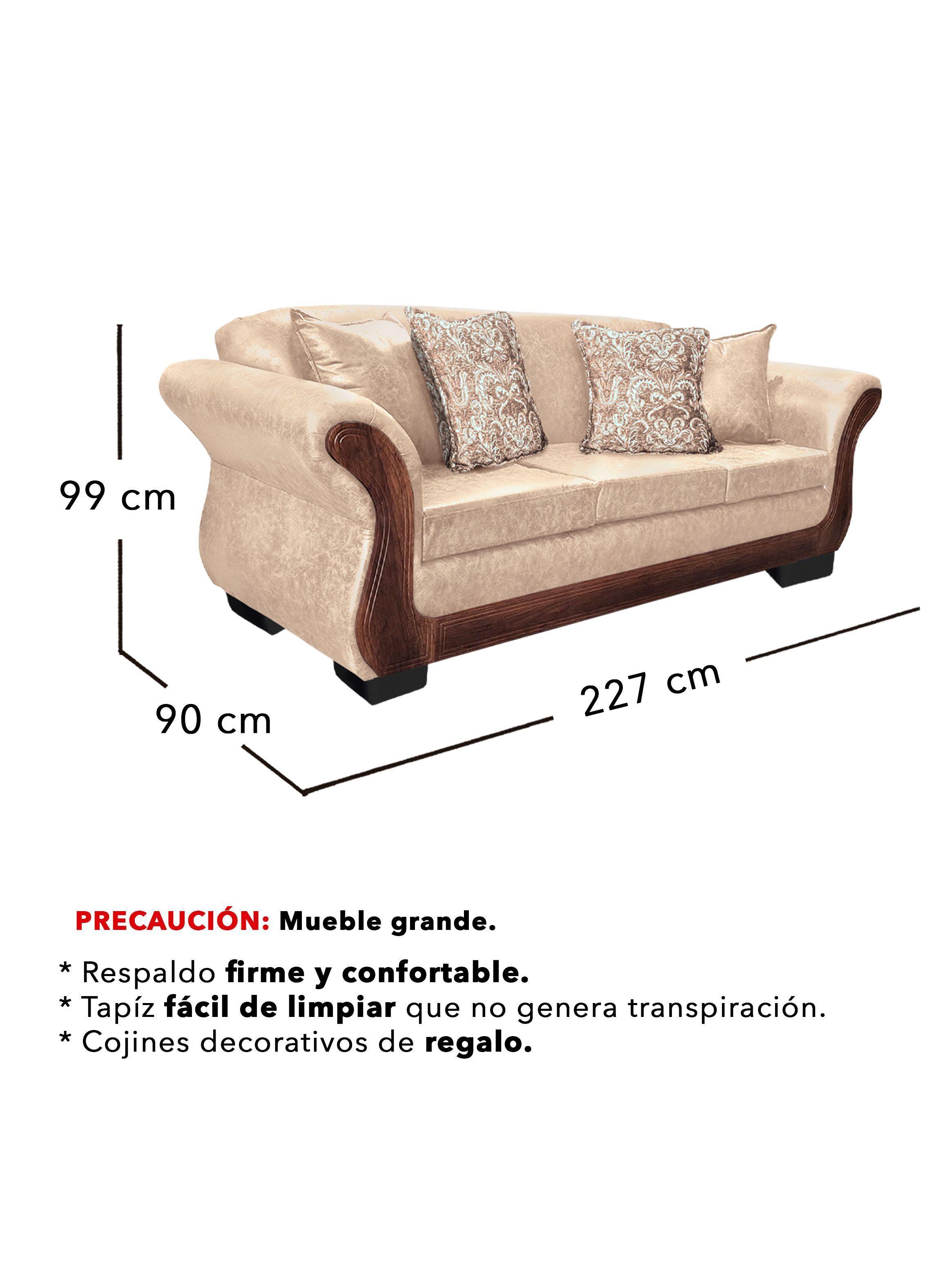 Living Con Resorte Estructural 9 Cuerpos 4+3+1+1 Finis Envejecido X-2