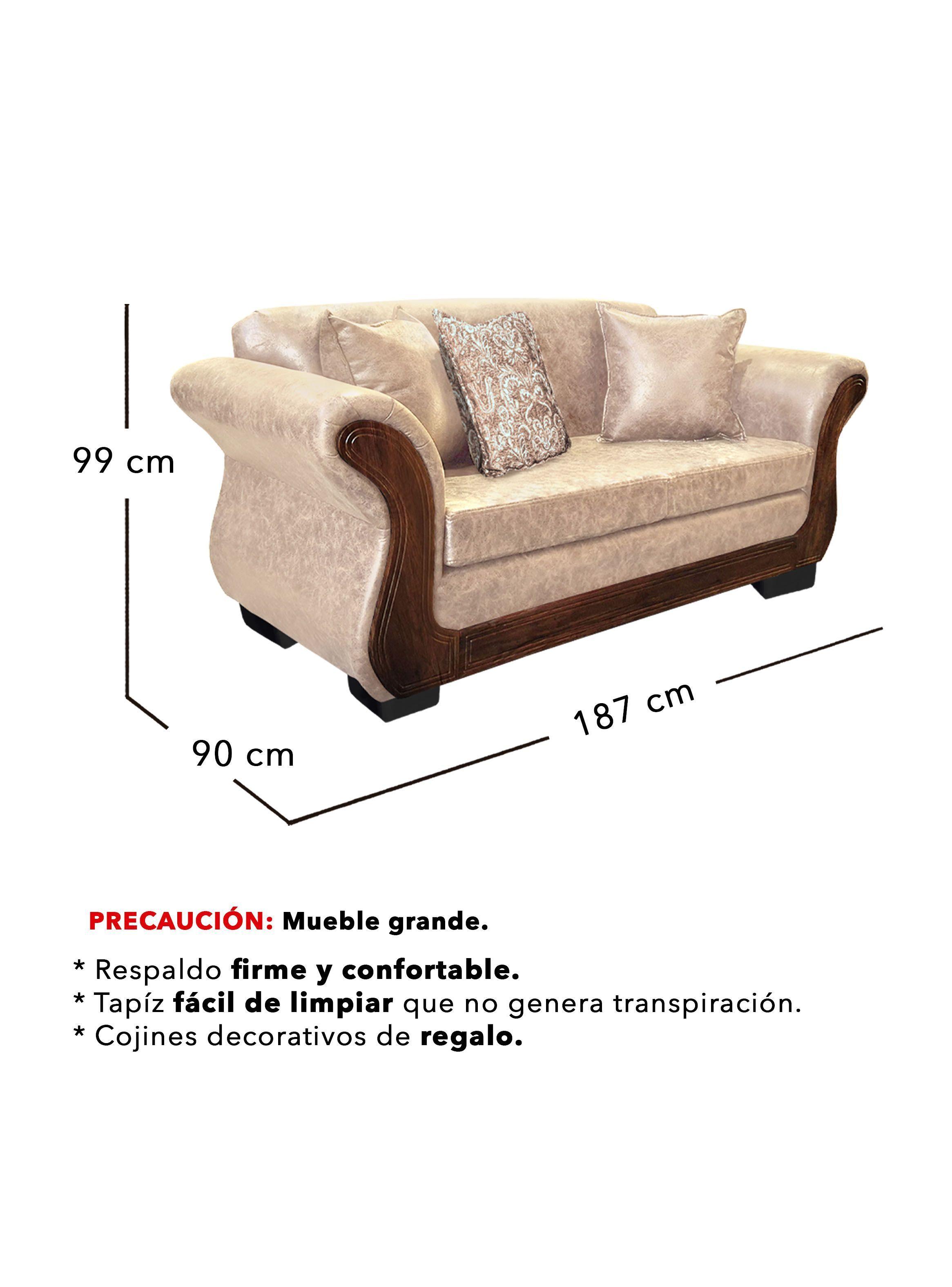 Living Con Resorte Estructural 9 Cuerpos 4+3+1+1 Finis Envejecido X-3