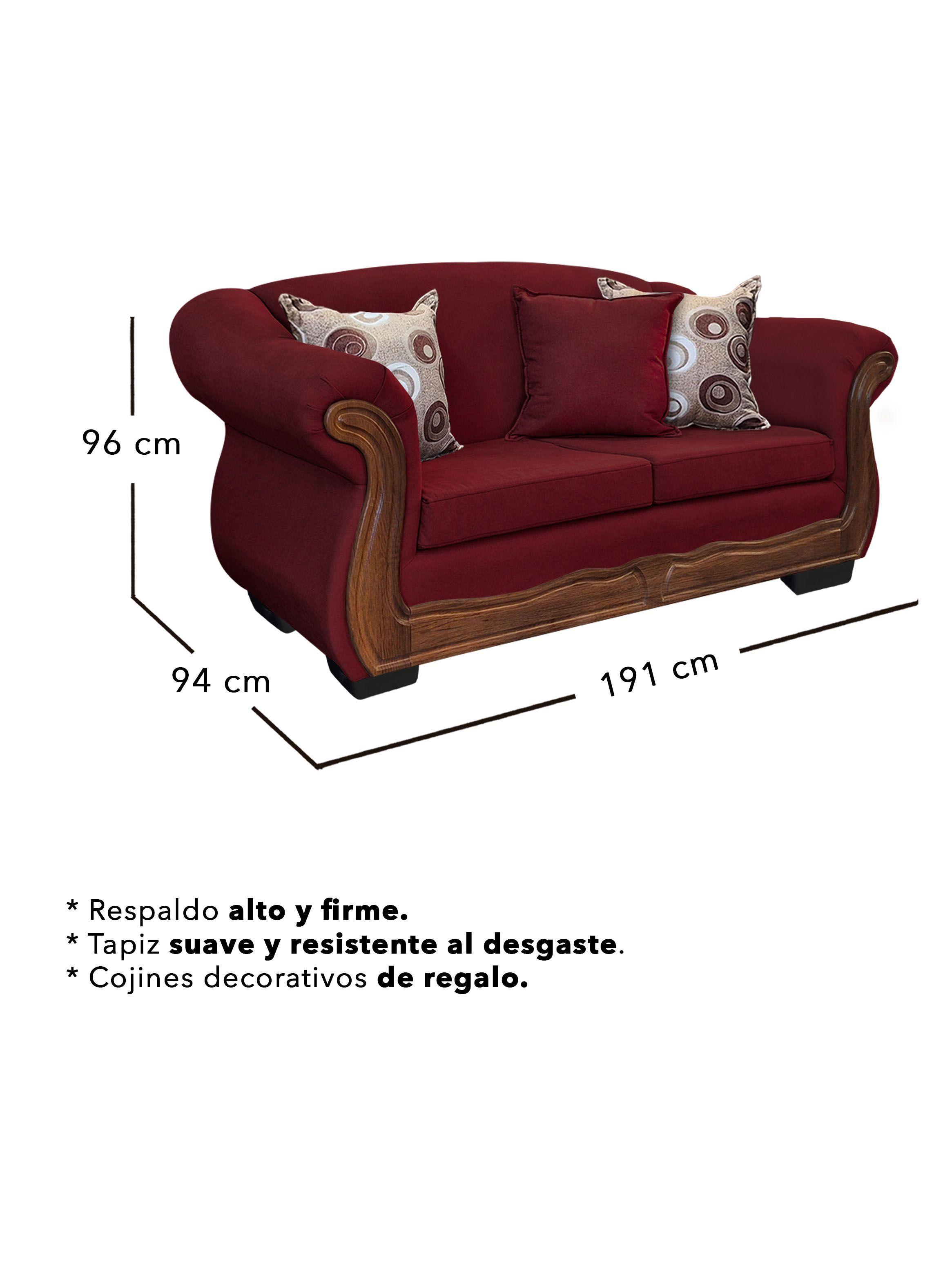 Living Con Resorte Estructural 8 Cuerpos Búfalo 4+3+1 Chenille X-3