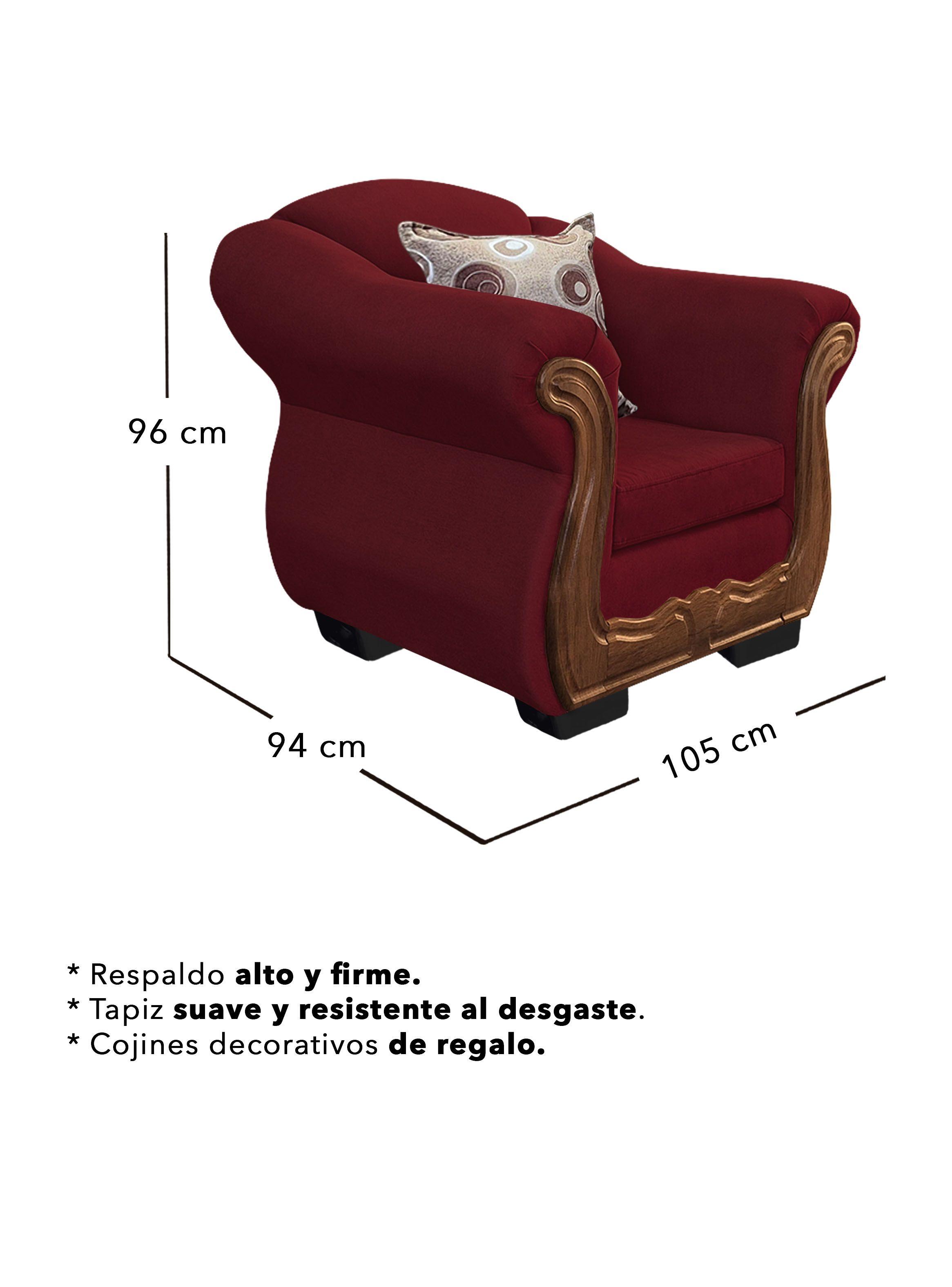 Living Con Resorte Estructural 8 Cuerpos Búfalo 4+3+1 Chenille X-4