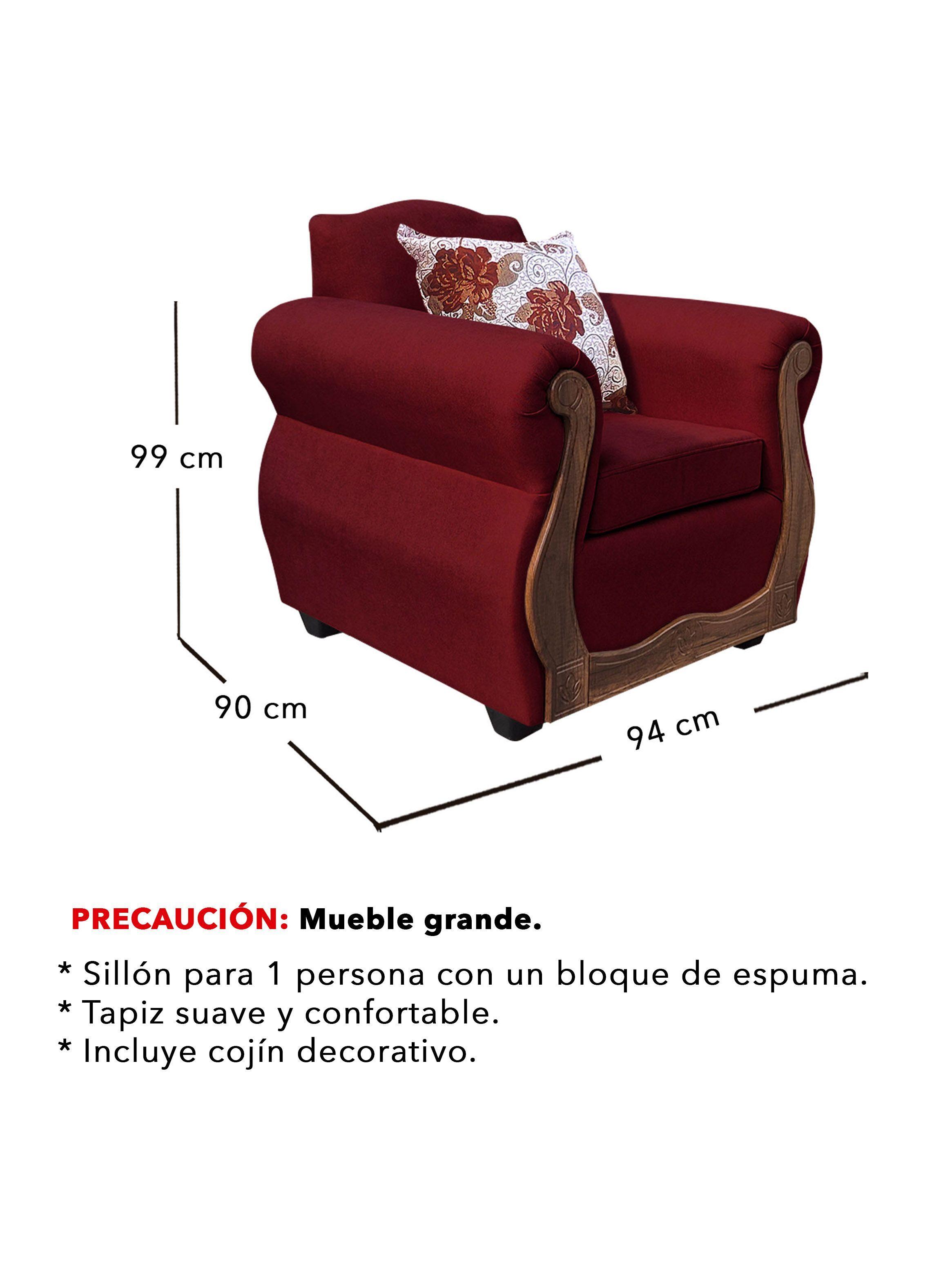 Living Con Resorte Estructural 8 Cuerpos 4+3+1 Gran Santi Chenille  X-4