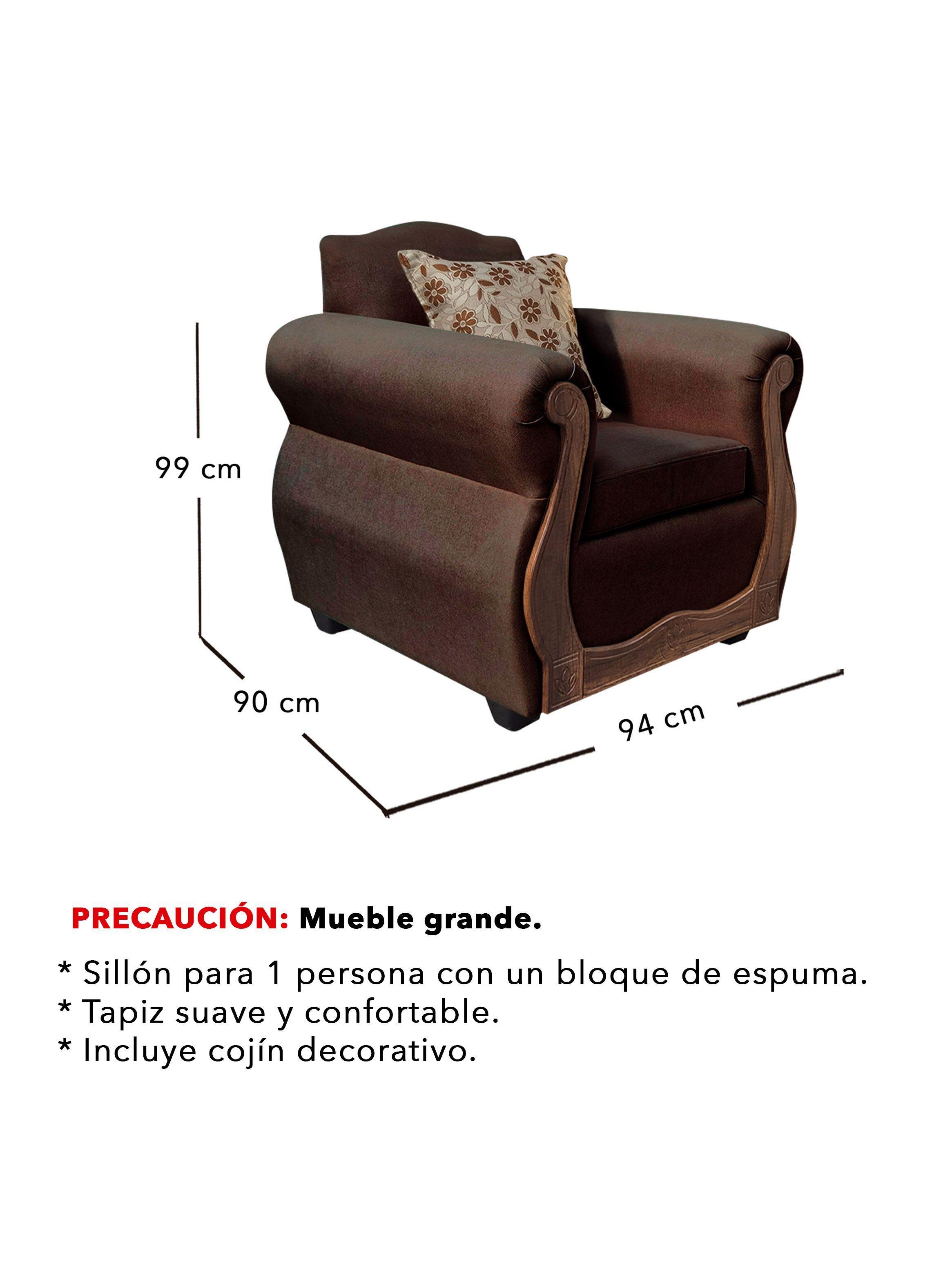Living Con Resorte Estructural 9 Cuerpos 4+3+1+1 Gran Santi Chenille  X-4