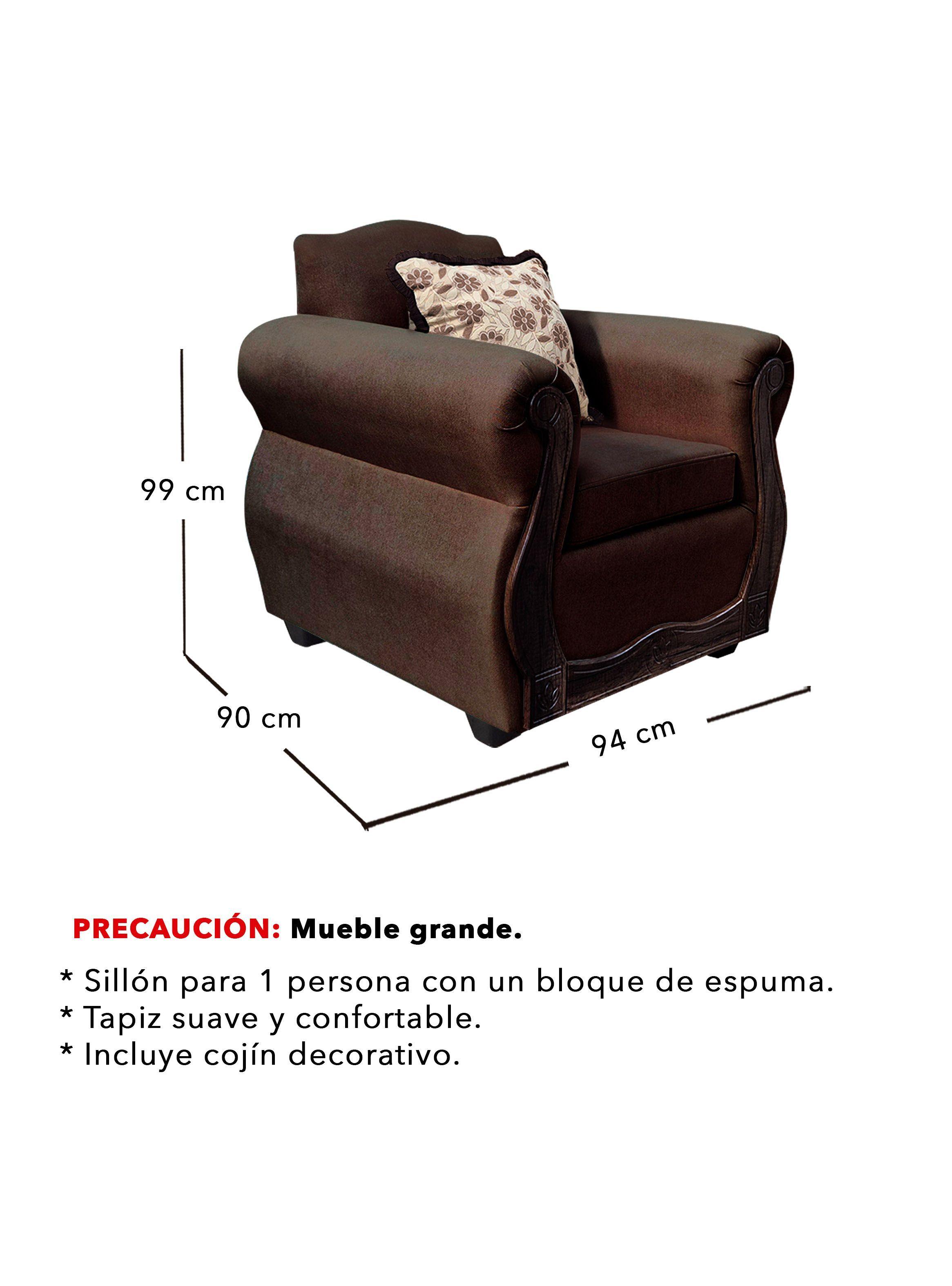 Living Con Resorte Estructural 9 Cuerpos 4+3+1+1 Gran Santi Chenille  -4