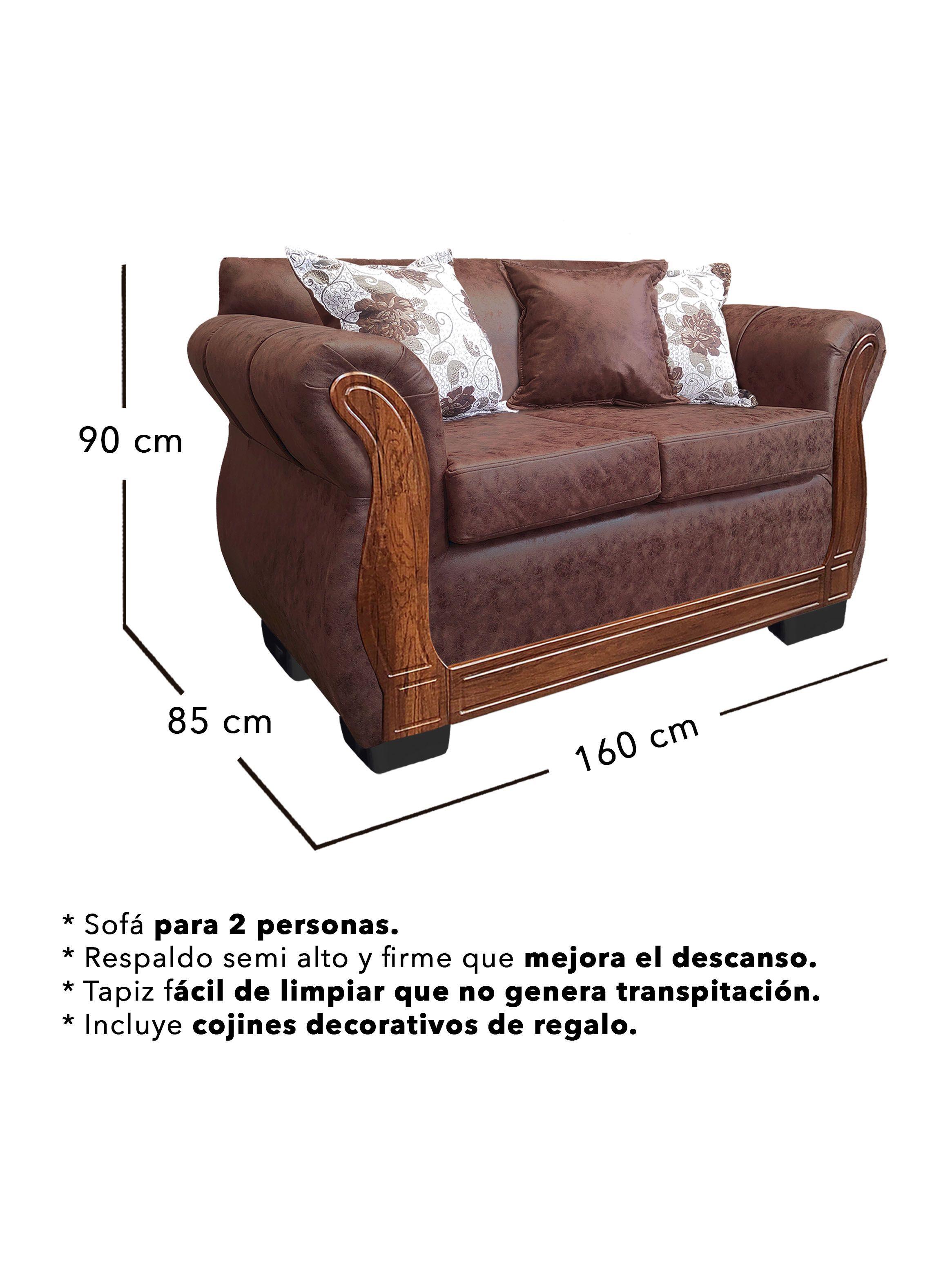 Living Con Resorte Estructural 4 Cuerpos 2+1+1 Lisbon Envejecido X-2