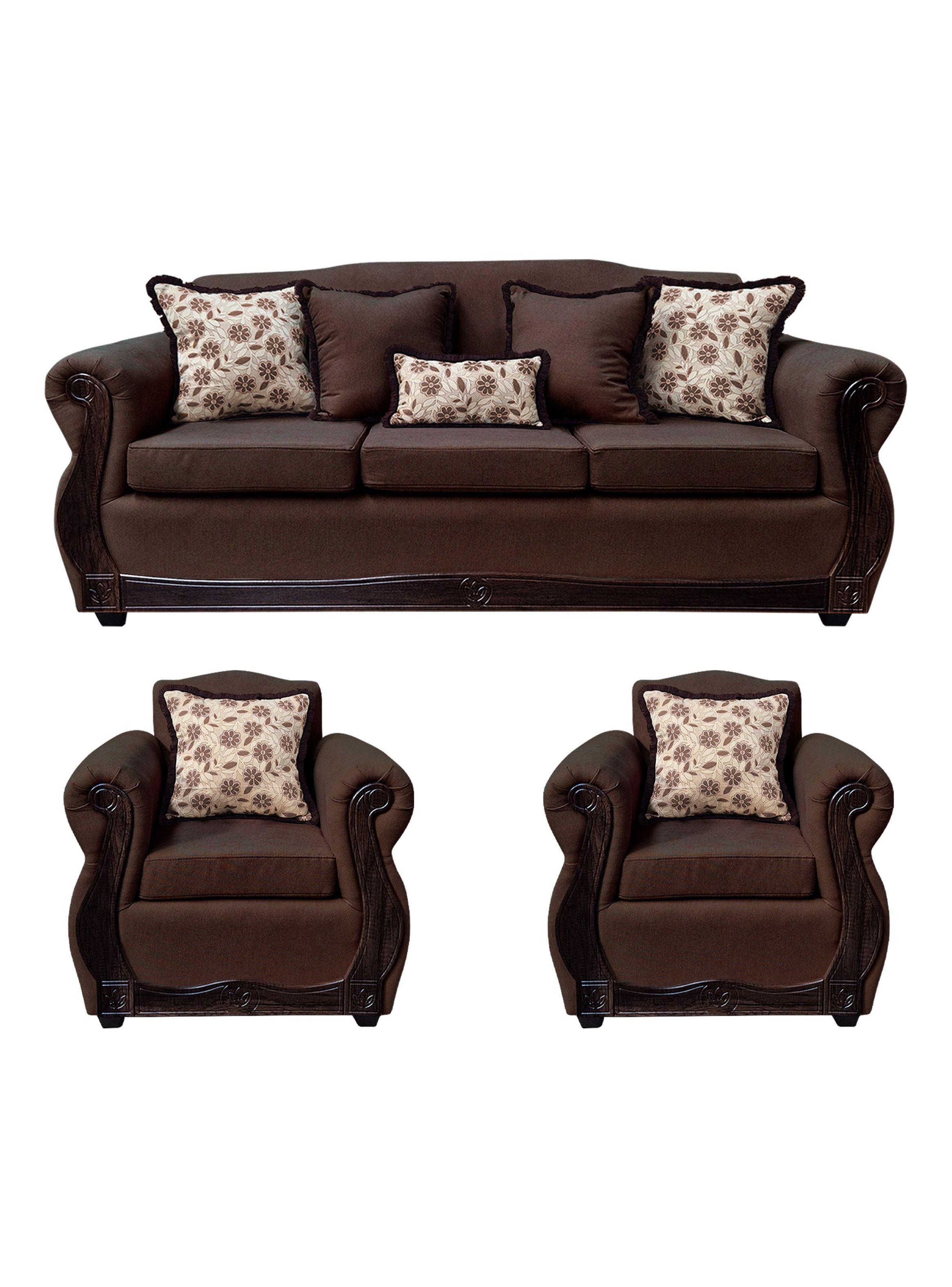 Living Con Resorte Estructural 6 Cuerpos 4+1+1 Gran Santi Chenille -0