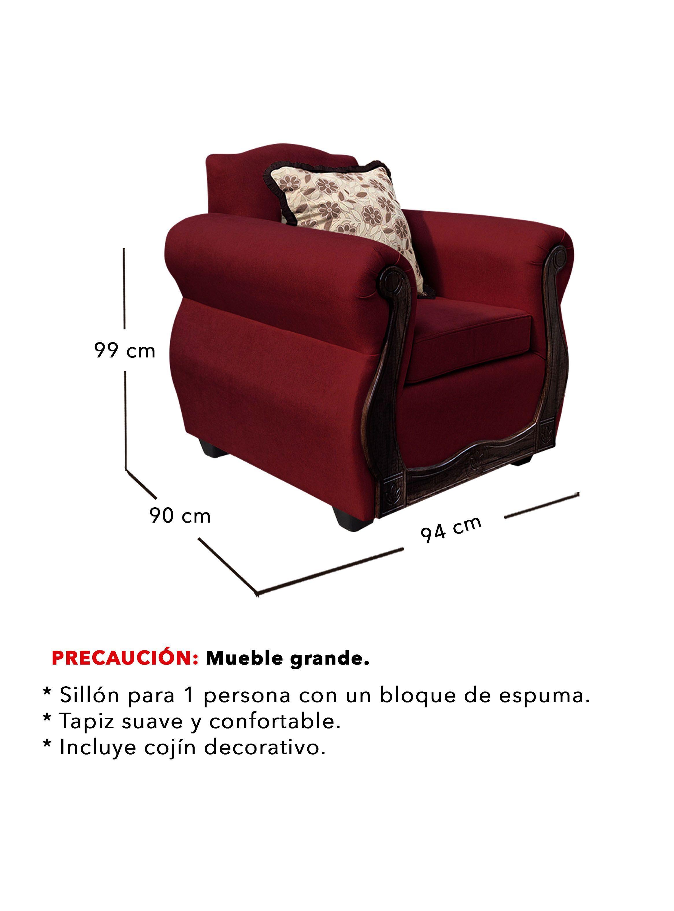 Living Con Resorte Estructural 6 Cuerpos 4+1+1 Gran Santi Chenille -3