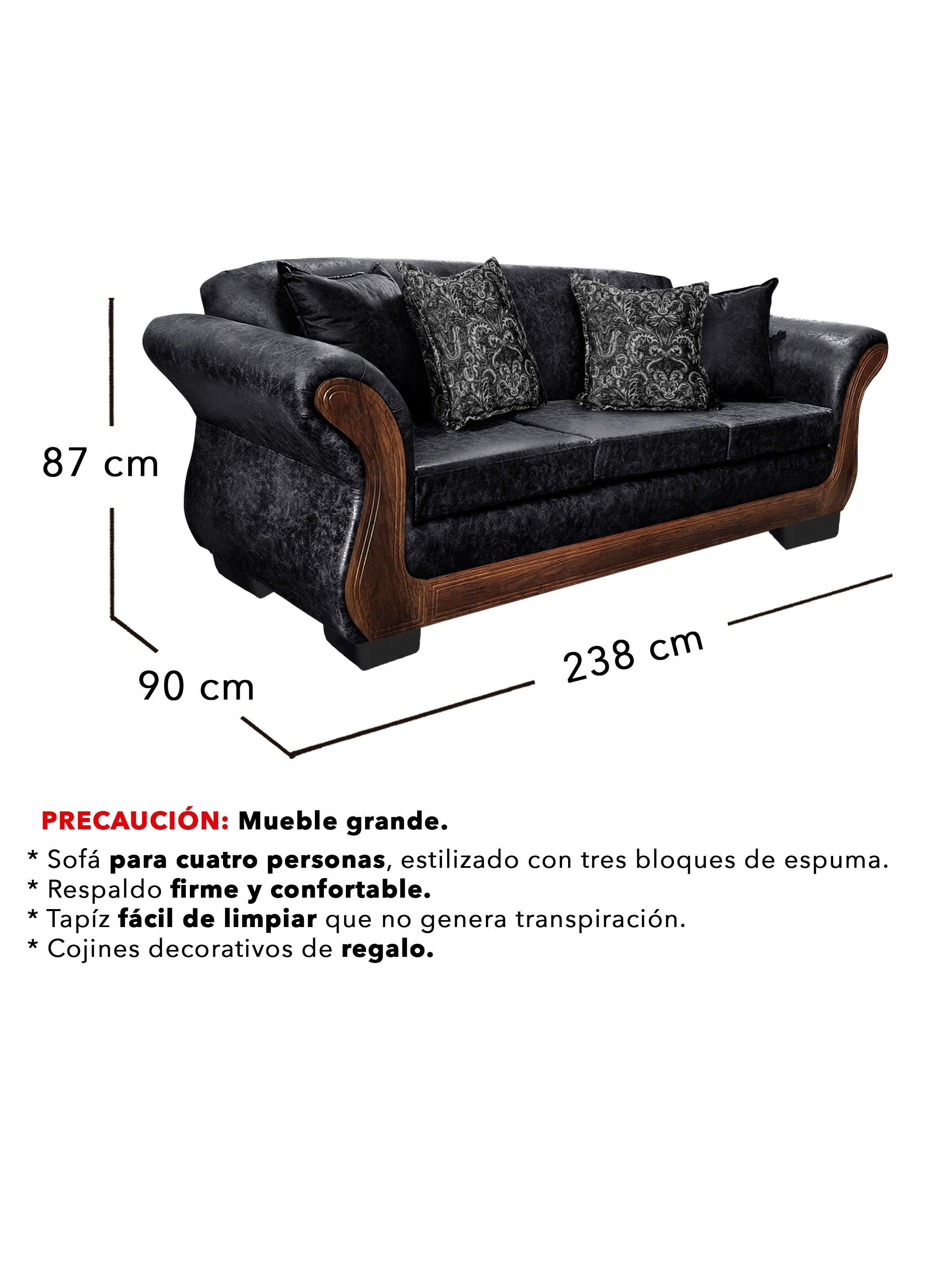 Living Con Resorte Estructural 7 Cuerpos 4+3 Finis Envejecido X -2